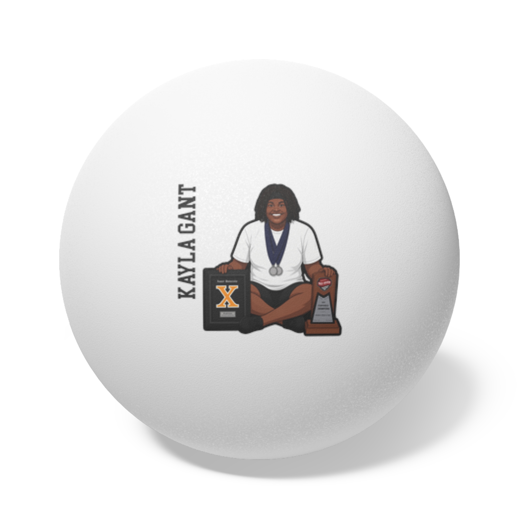 Ping Pong Balls, 6 pcs — character_name_vertical in White