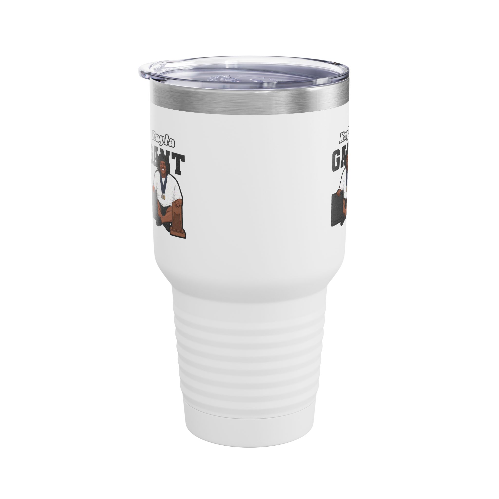 30oz Tumbler — character_name_arch in White
