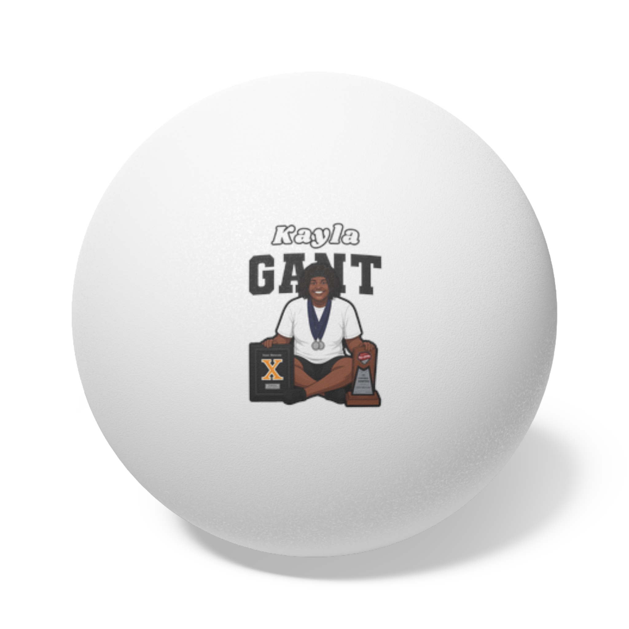 Ping Pong Balls, 6 pcs — character_name_arch in White