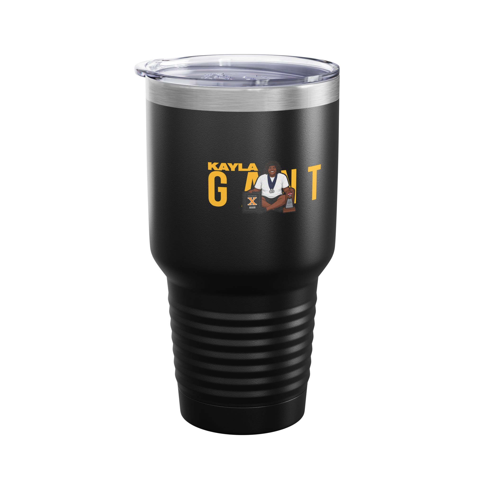 30oz Tumbler — character_player_name in Black