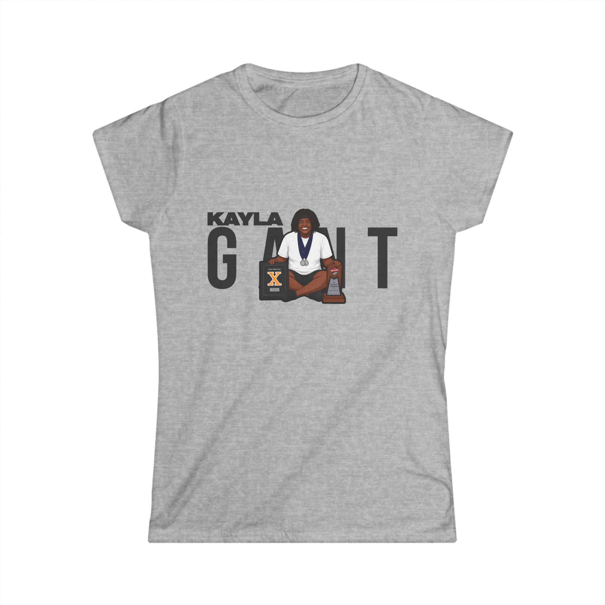 Women's Softstyle Tee — character_player_name in Grey