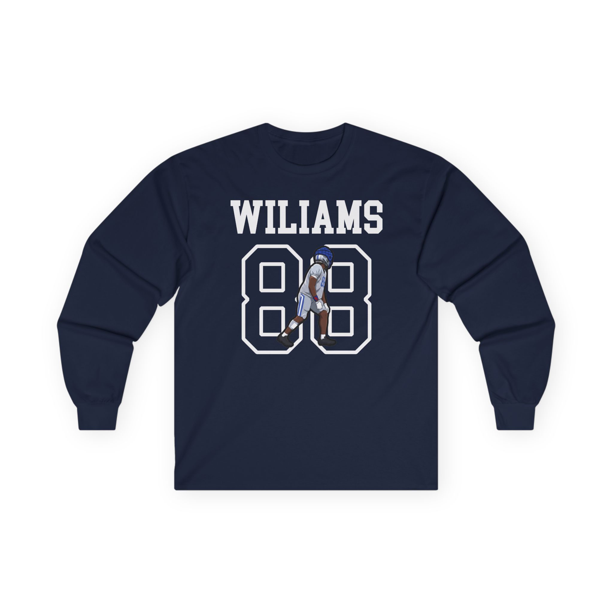 Long Sleeve Tee — character_shirsey in Navy