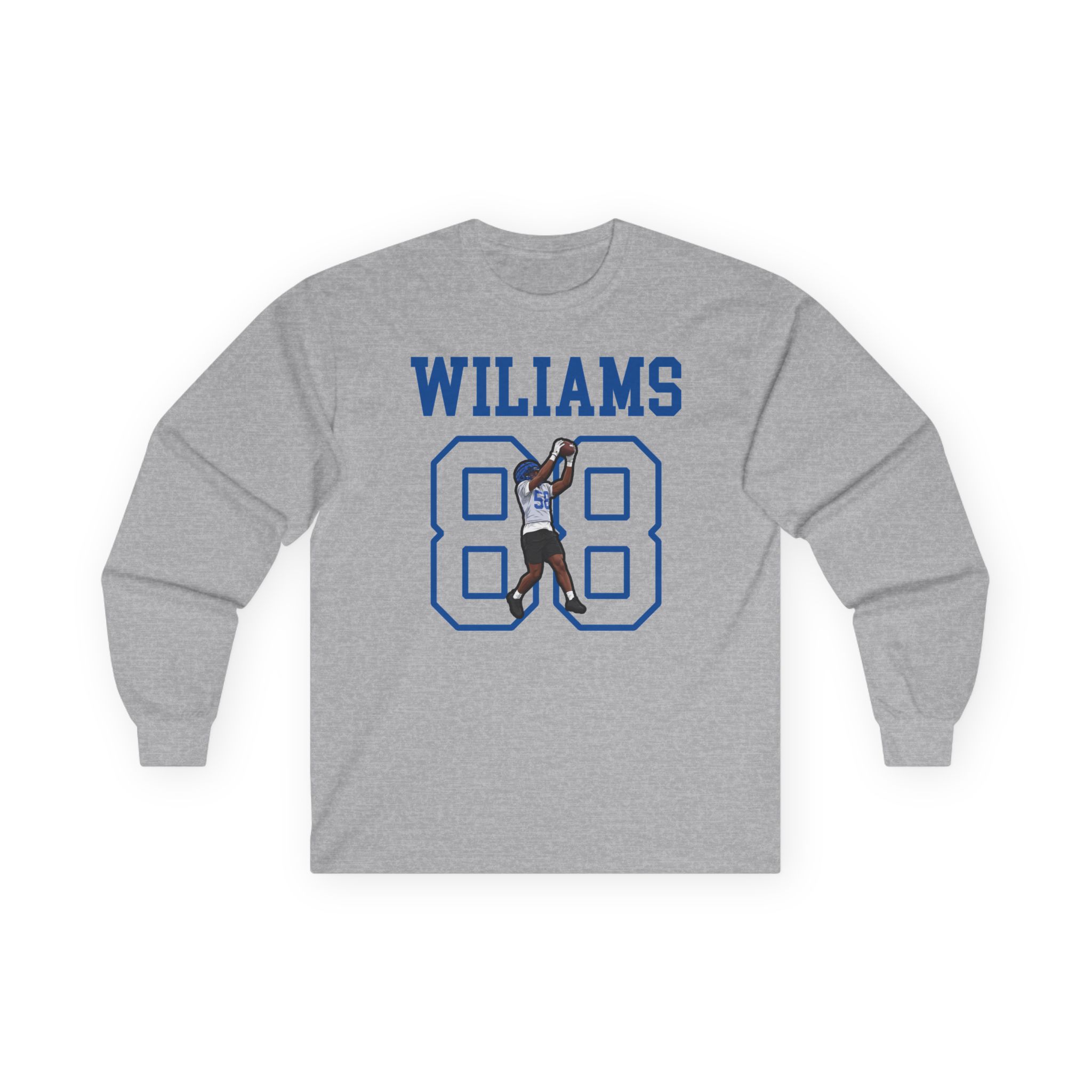 Long Sleeve Tee — character_shirsey in Grey