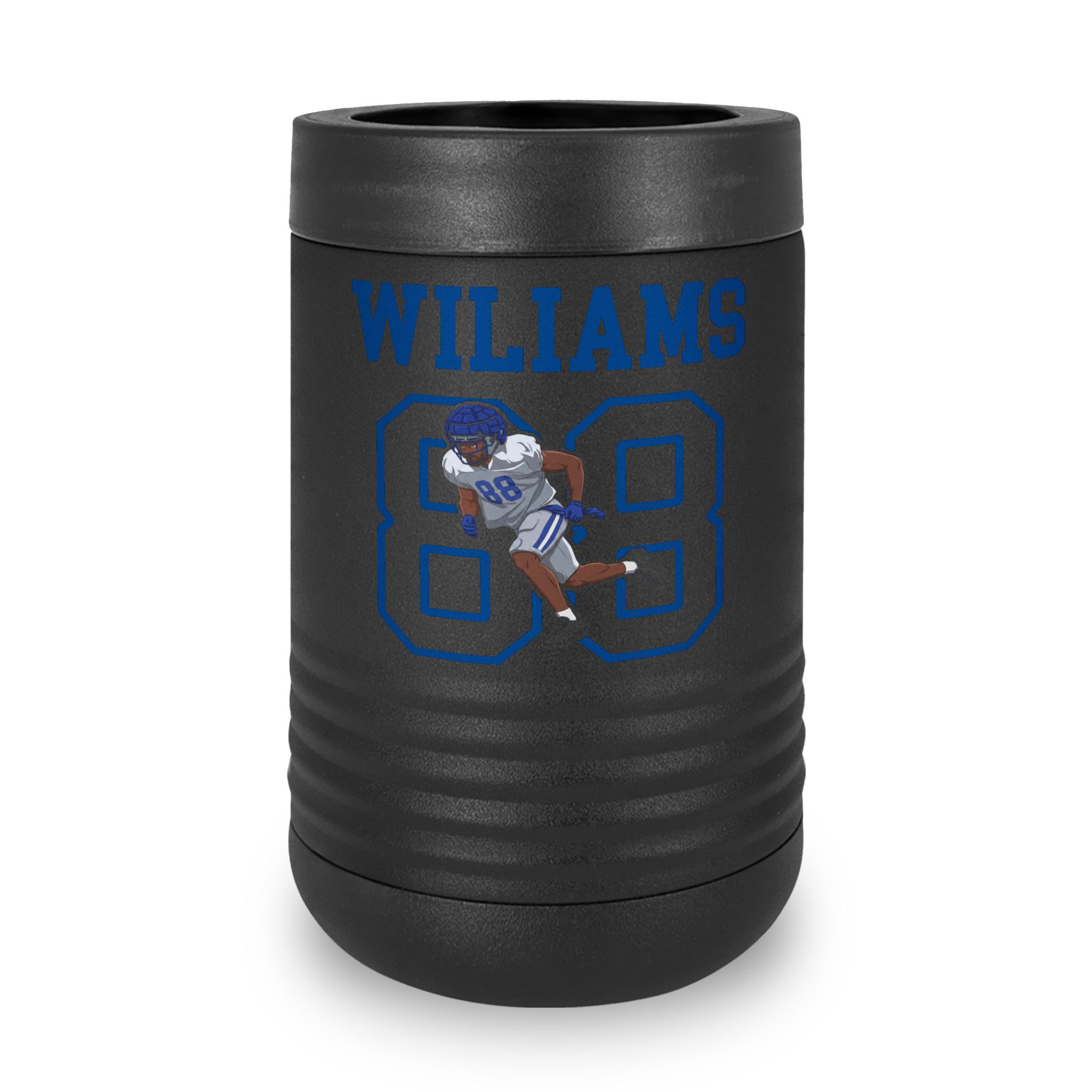 Stainless Can Cooler — character_shirsey in Black