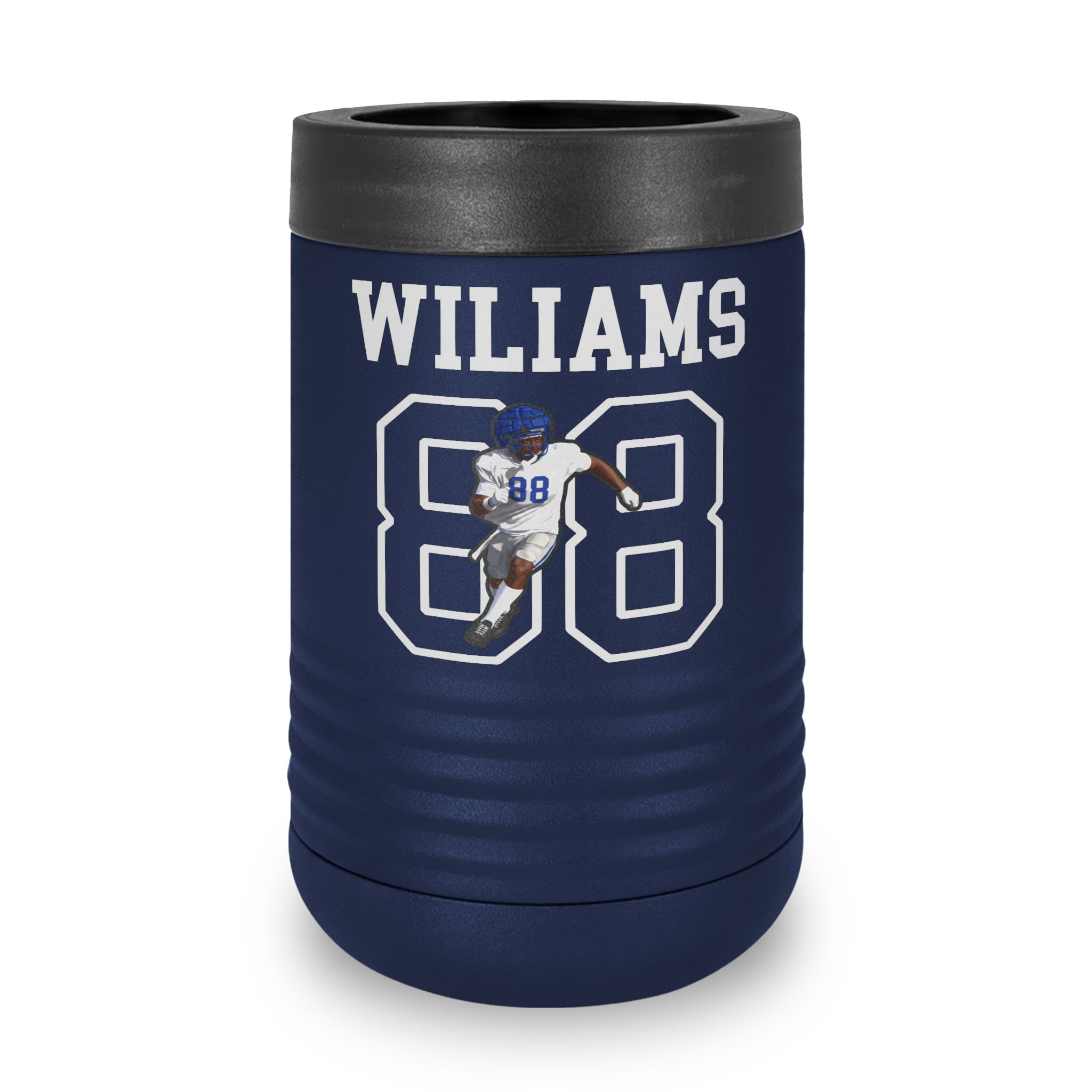 Stainless Can Cooler — character_shirsey in Navy