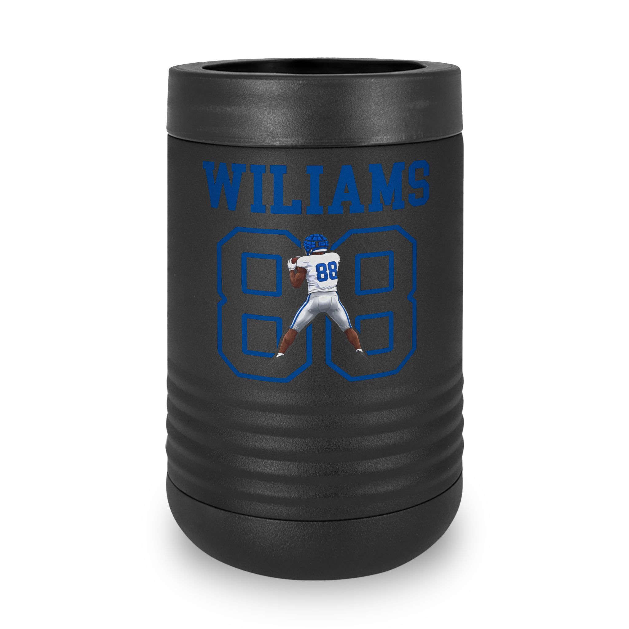 Stainless Can Cooler — character_shirsey in Black