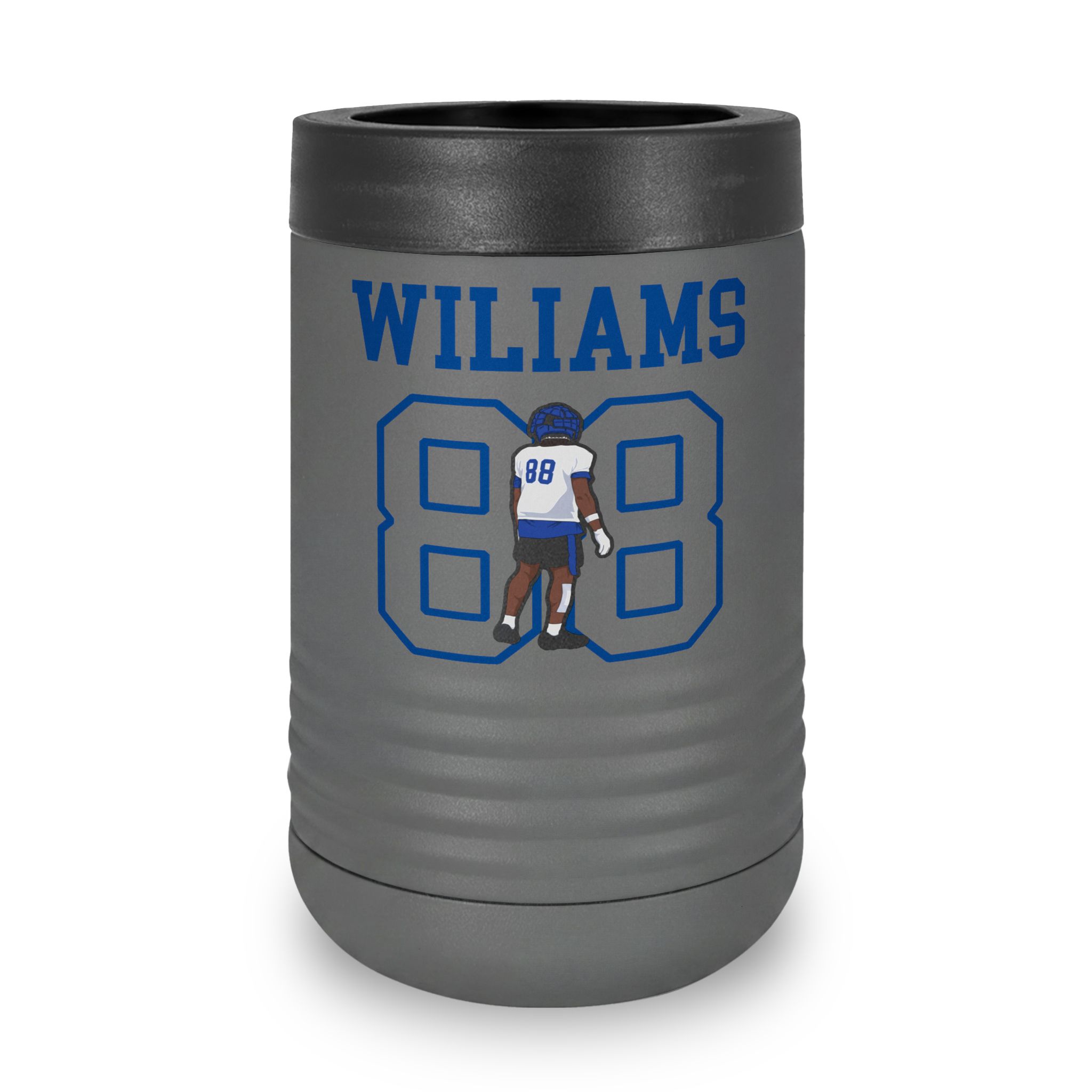 Stainless Can Cooler — character_shirsey in Grey