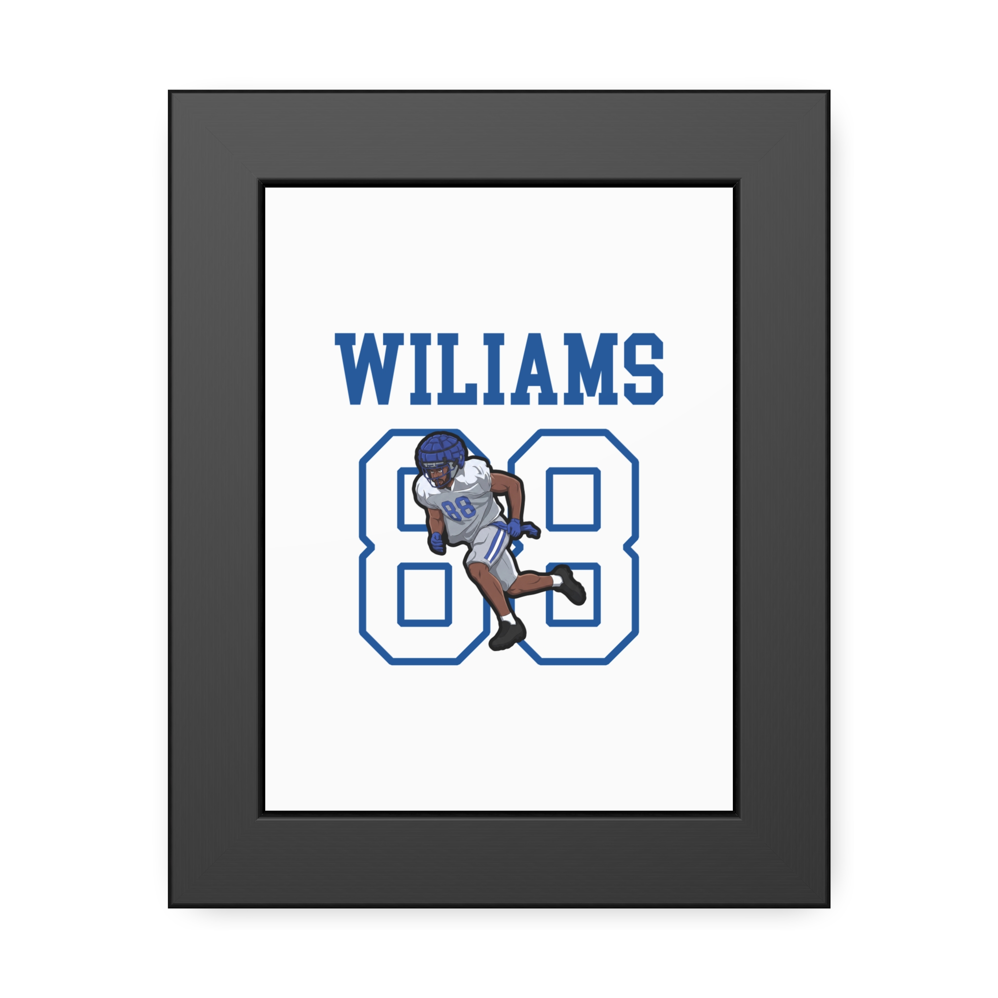Framed Poster — character_shirsey in Black