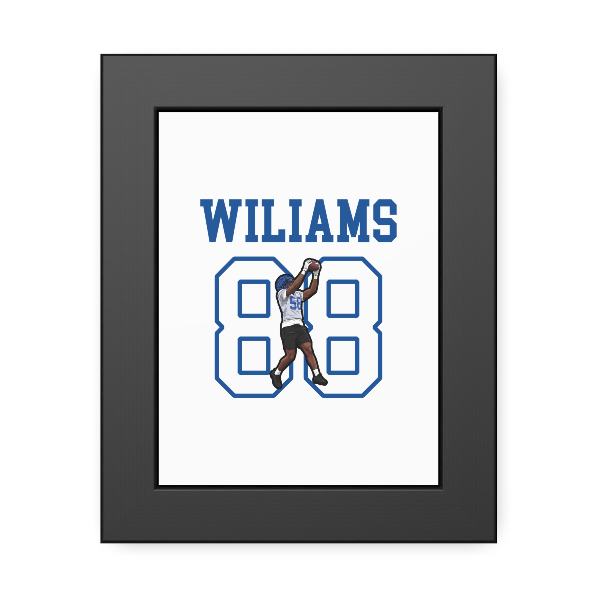 Framed Poster — character_shirsey in Black