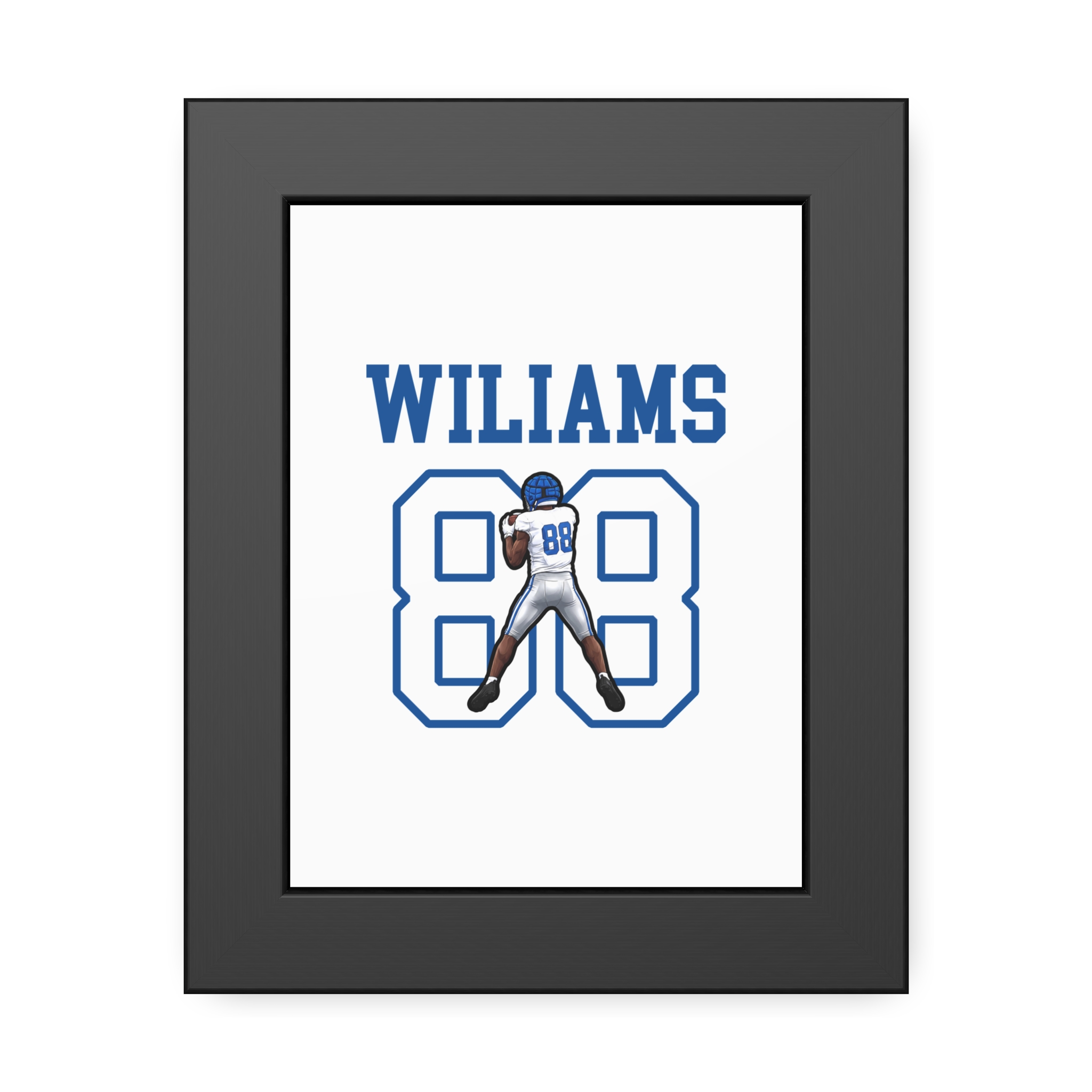Framed Poster — character_shirsey in Black