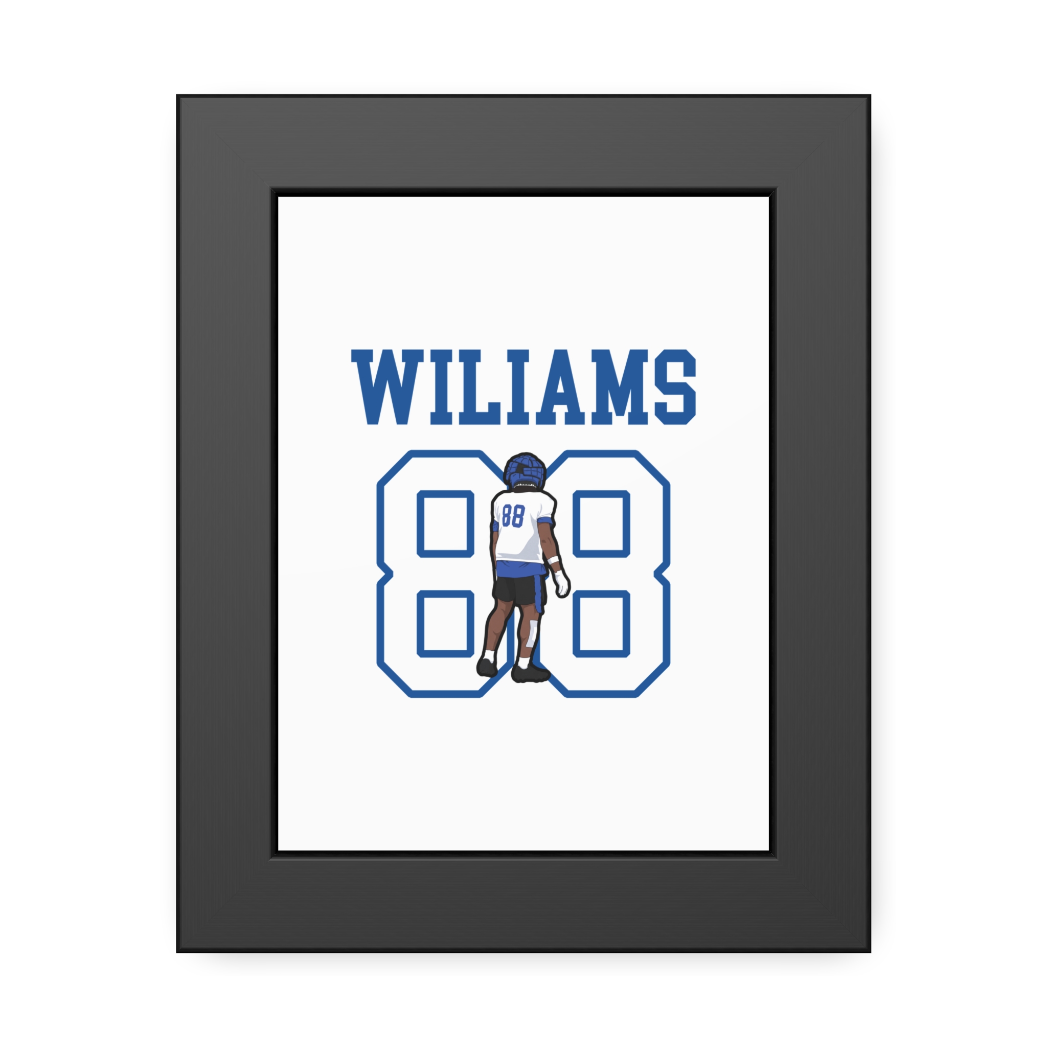 Framed Poster — character_shirsey in Black