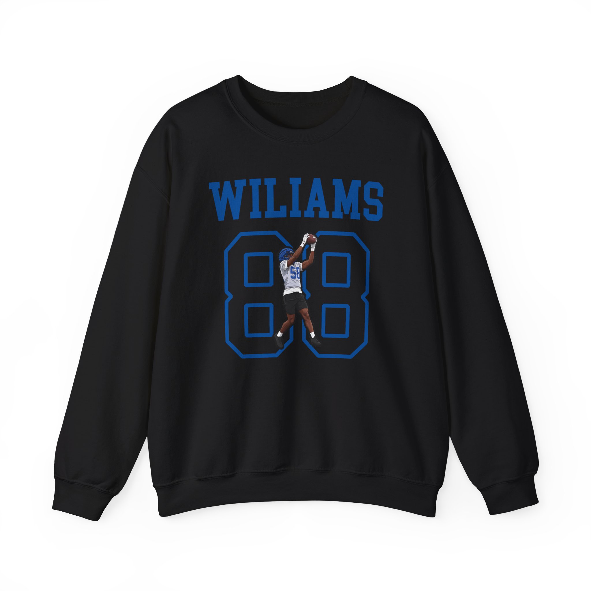 Crewneck Sweatshirt — character_shirsey in Black