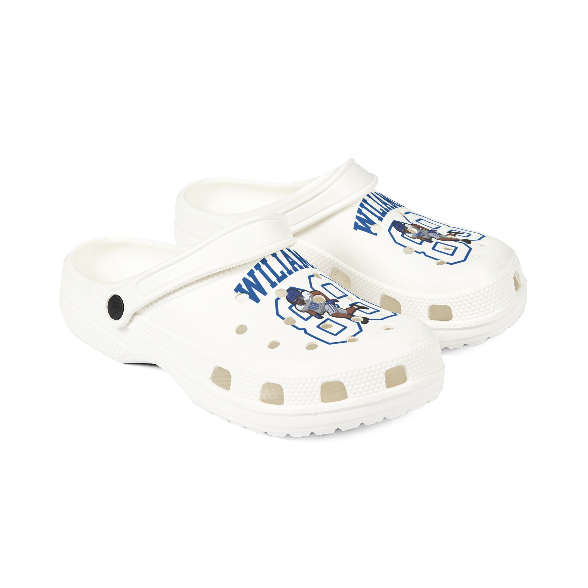 Rubber Clogs — character_shirsey in White