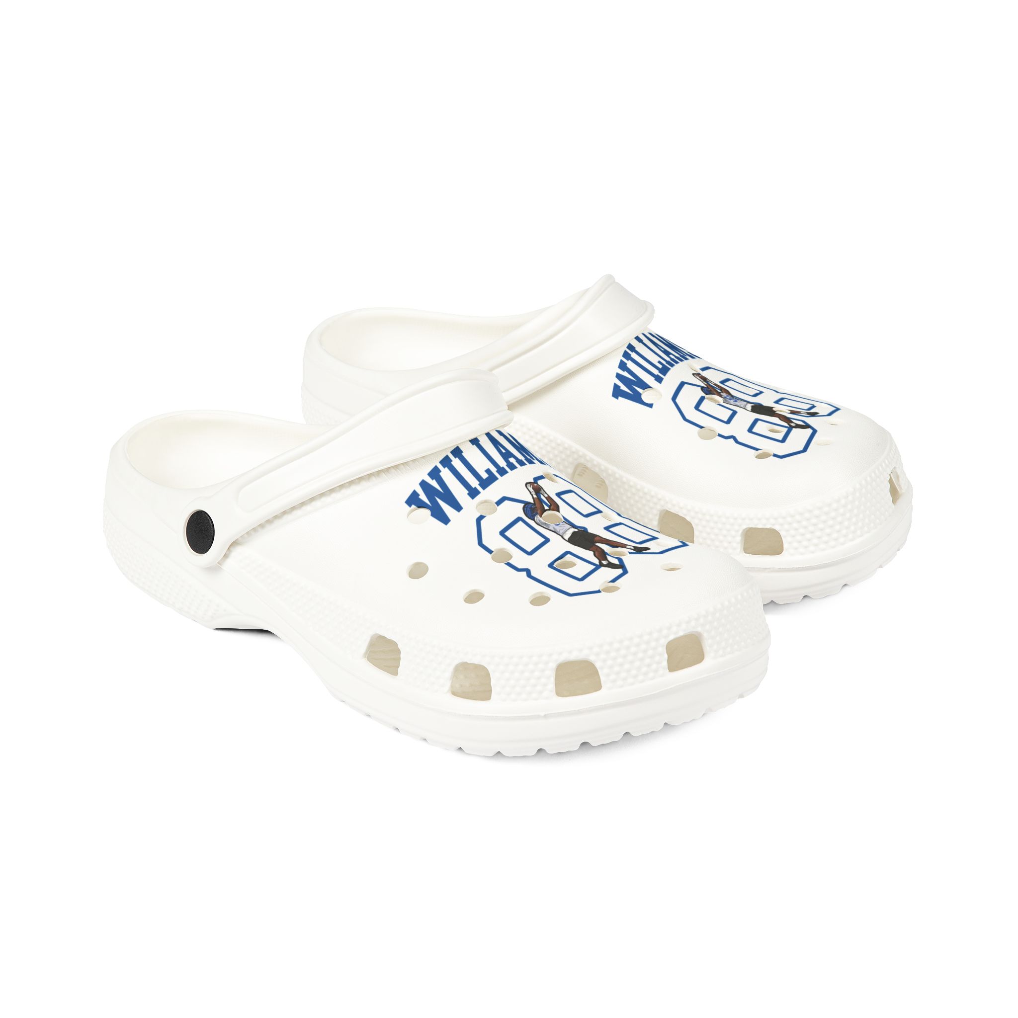 Rubber Clogs — character_shirsey in White