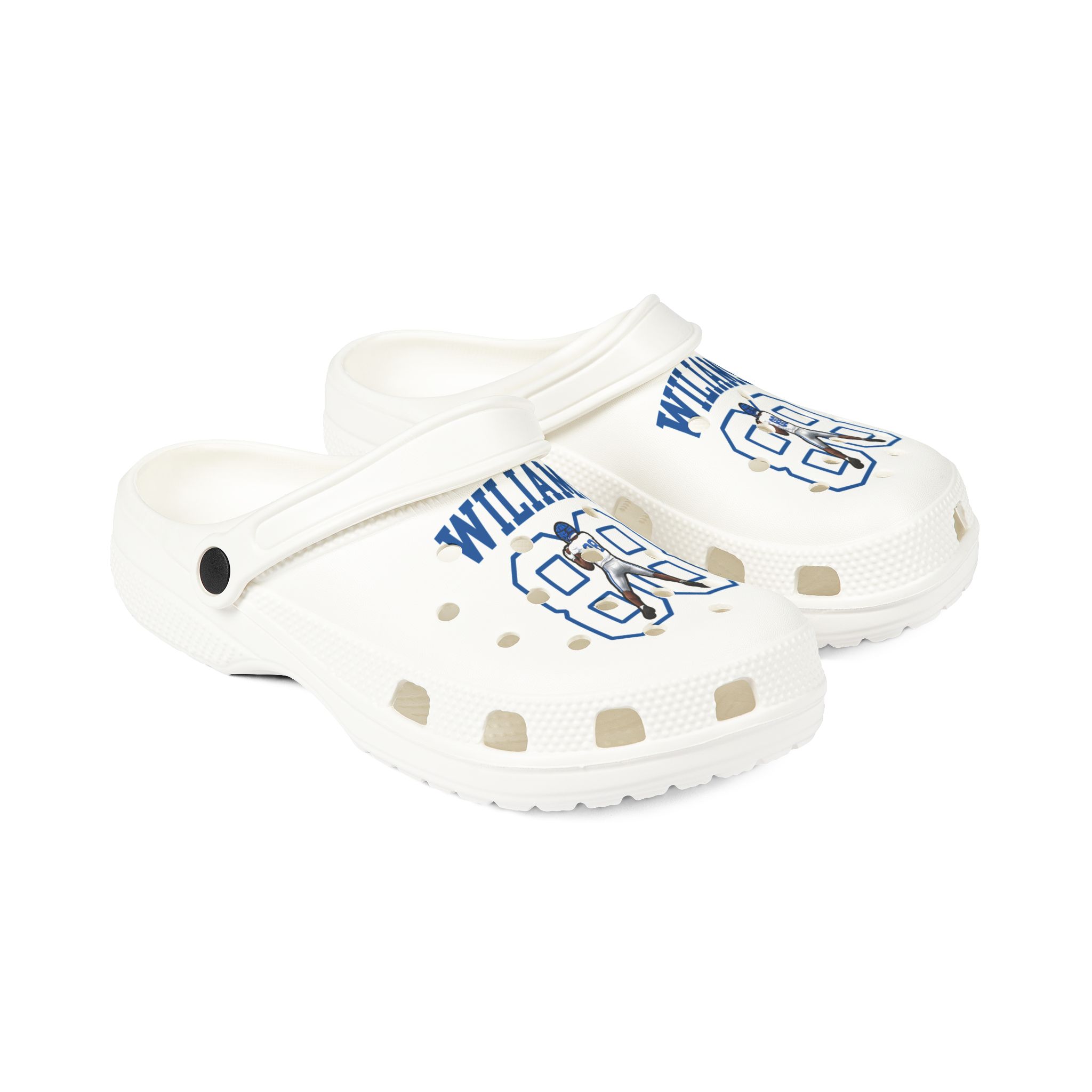 Rubber Clogs — character_shirsey in White