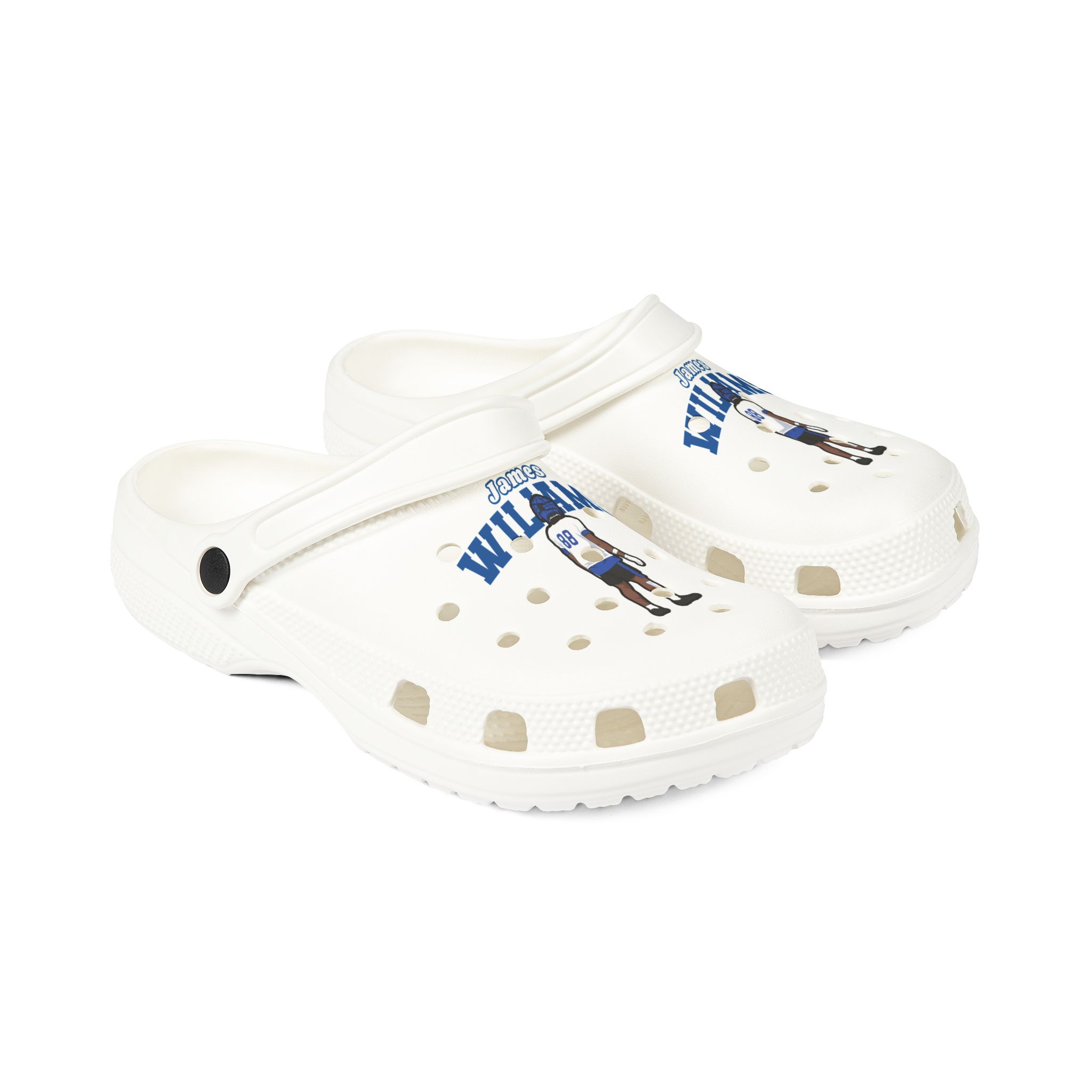 Rubber Clogs — character_name_arch in White