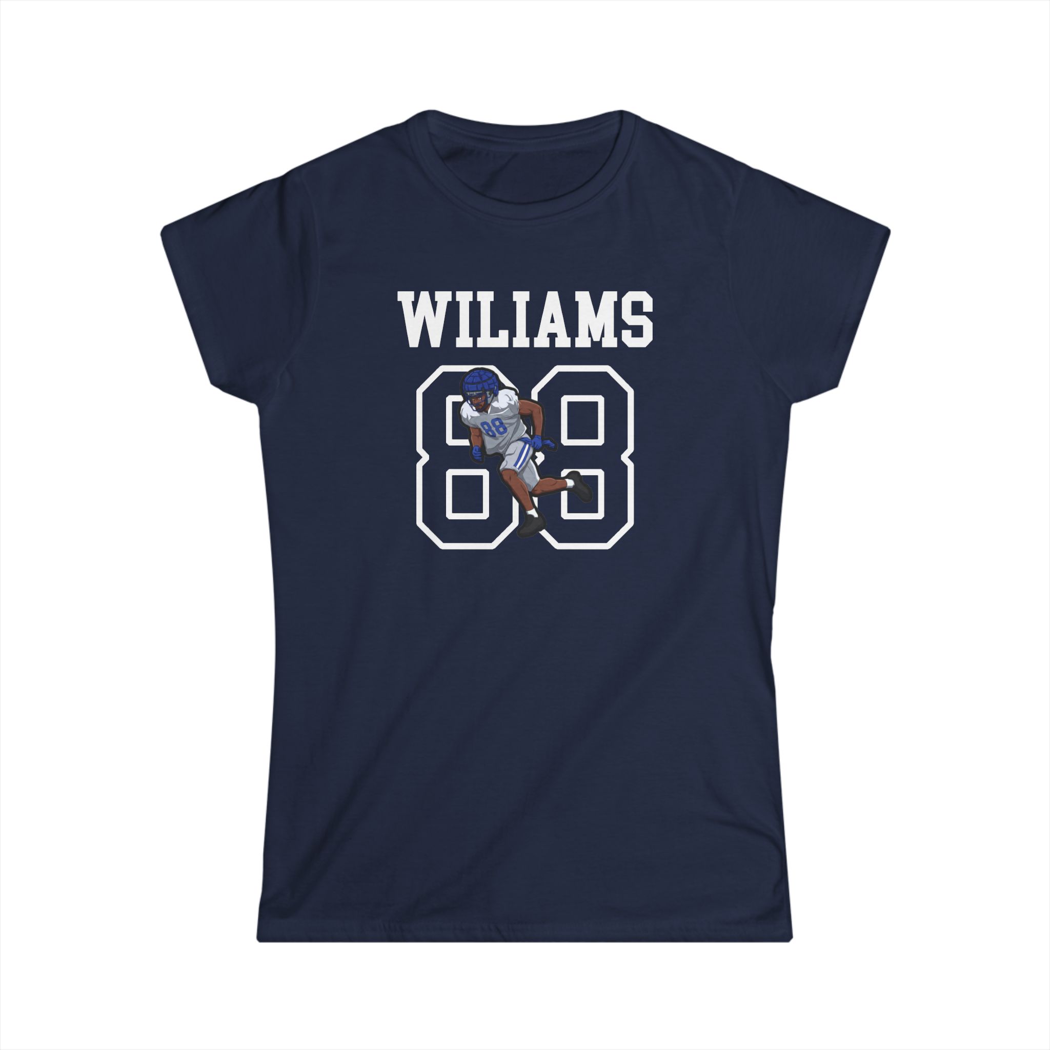 Women's Softstyle Tee — character_shirsey in Navy