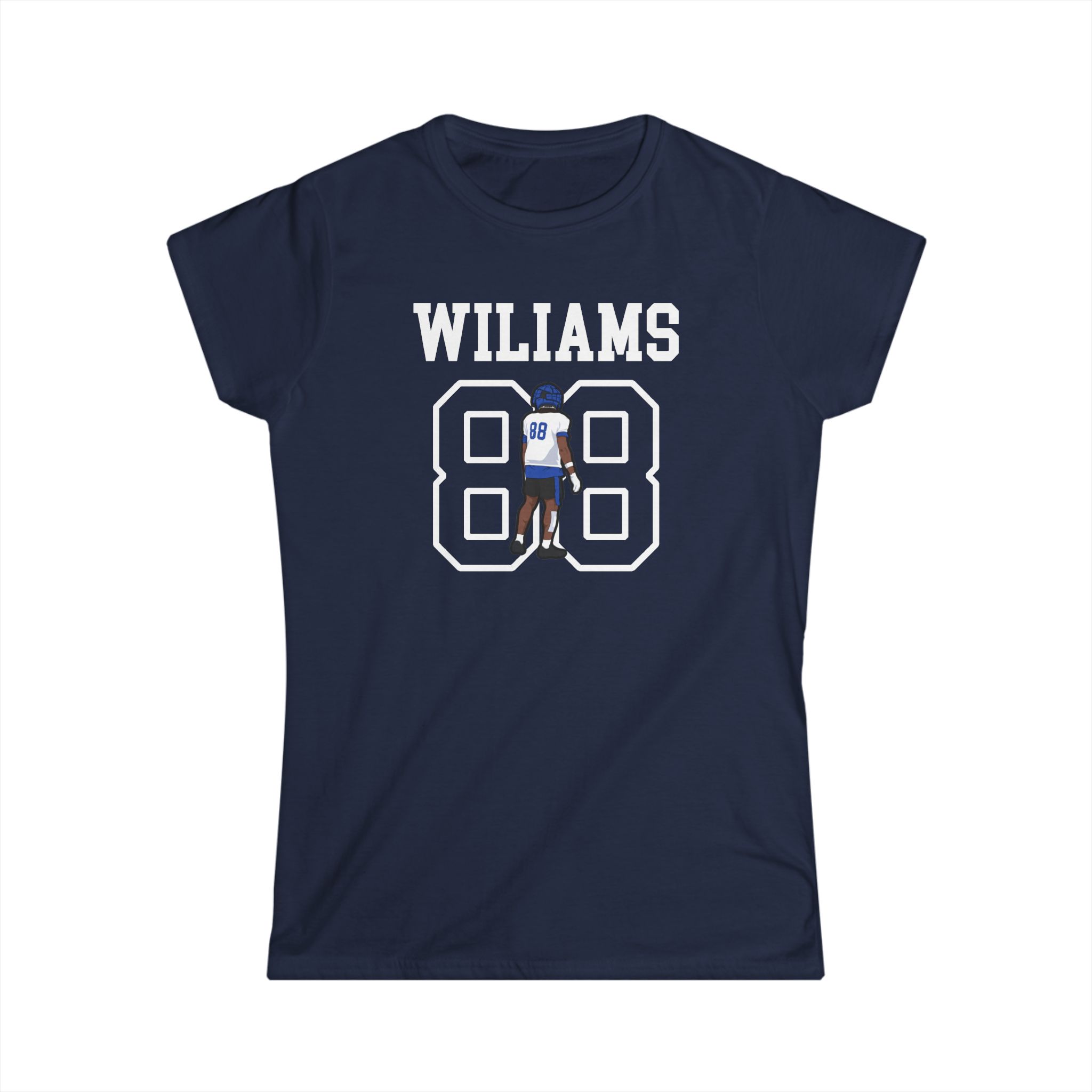 Women's Softstyle Tee — character_shirsey in Navy