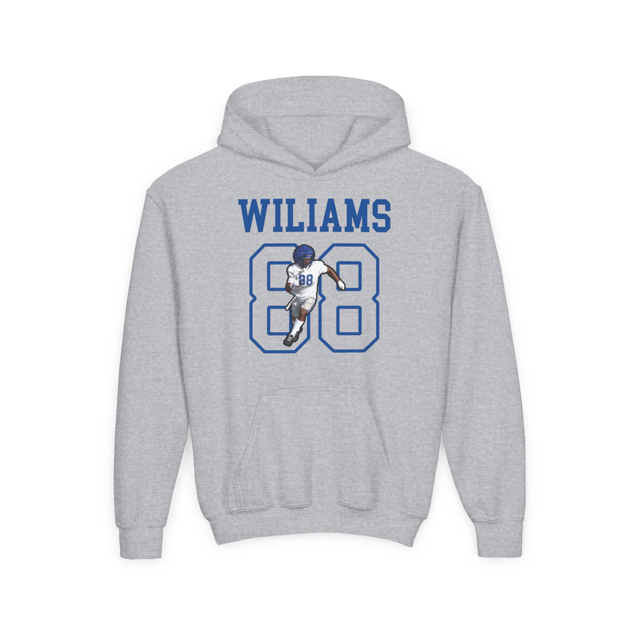 Youth Hoodie — character_shirsey in Grey