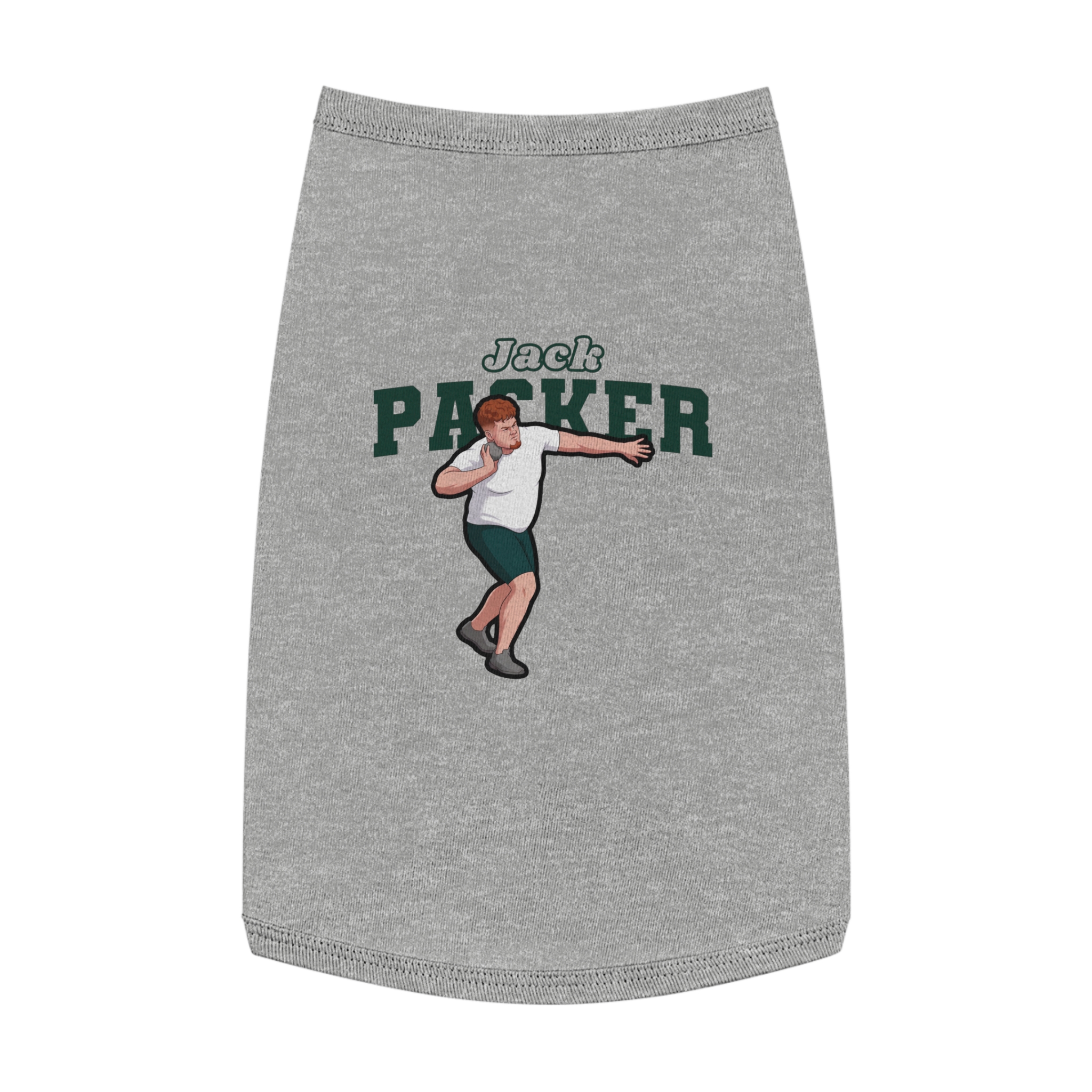 Pet Tank Top — character_name_arch in White
