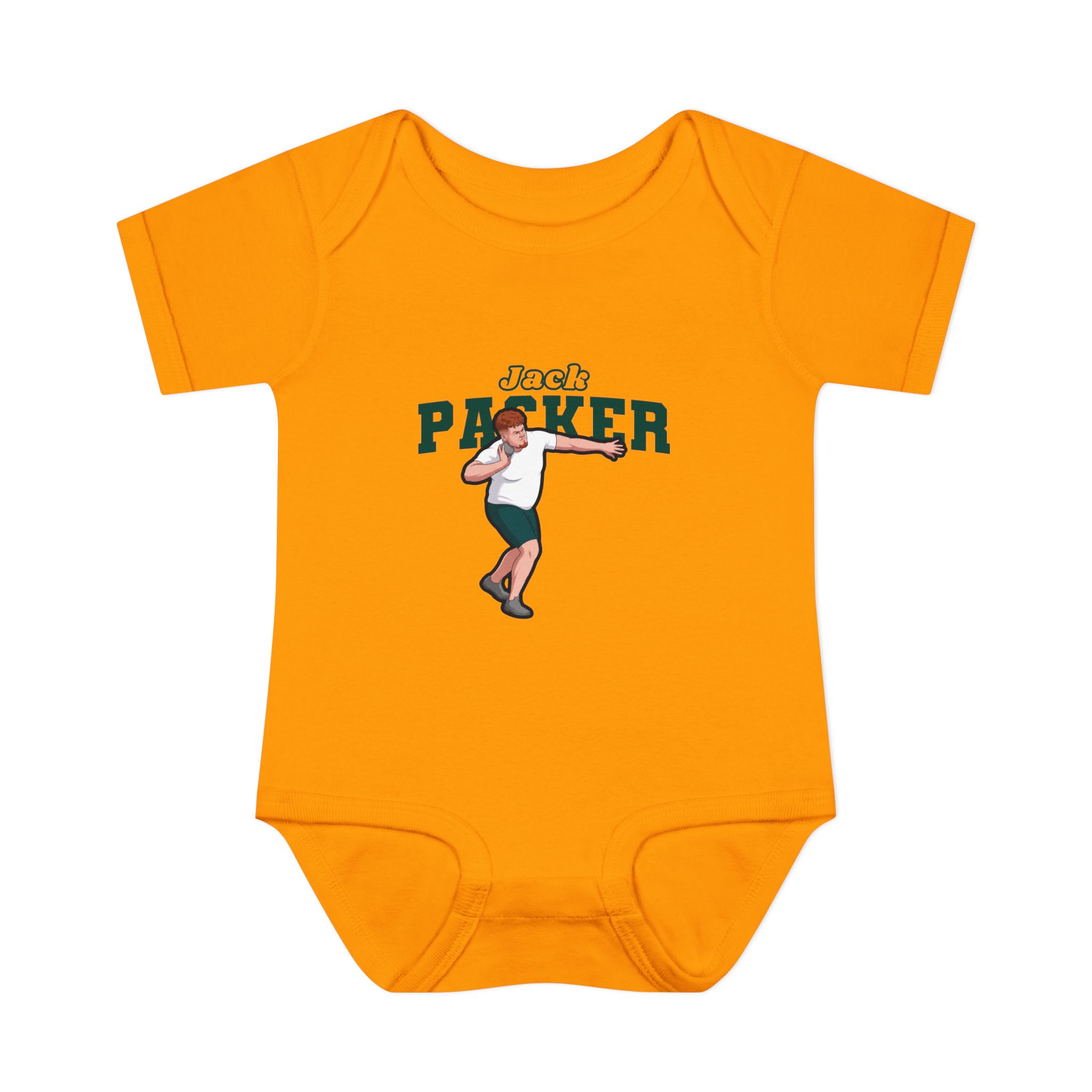 Baby Onesie — character_name_arch in Gold