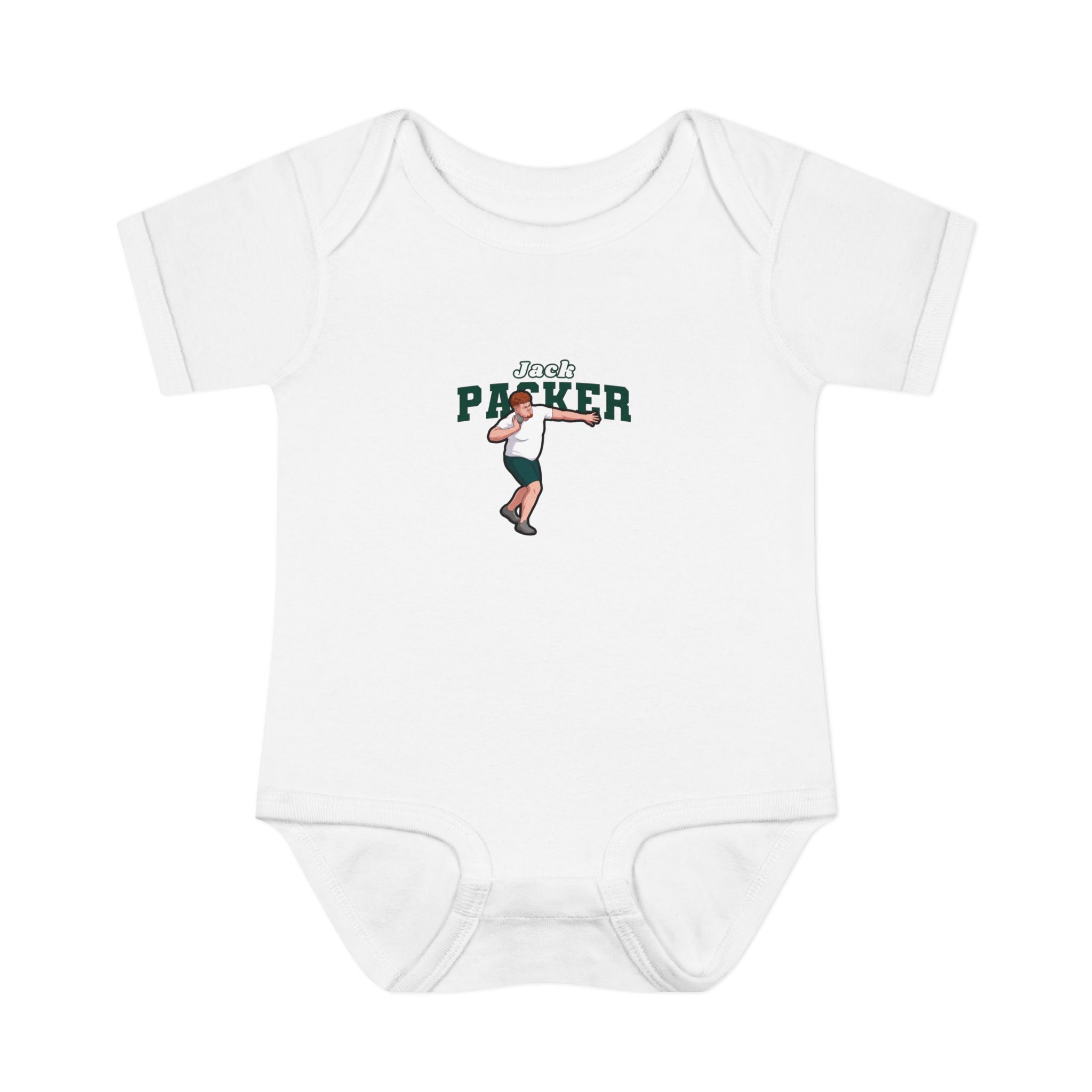 Baby Onesie — character_name_arch in White