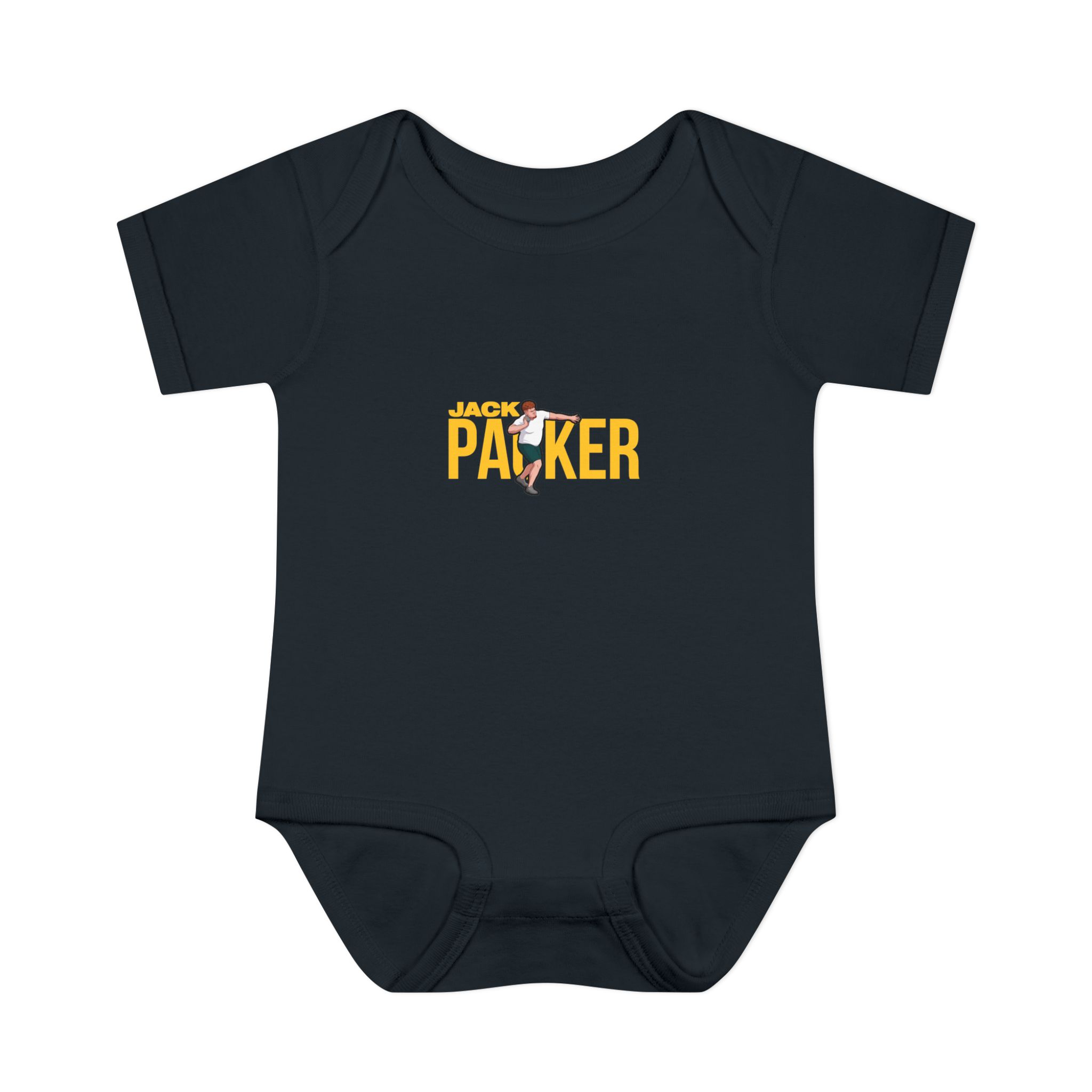 Baby Onesie — character_player_name in Black