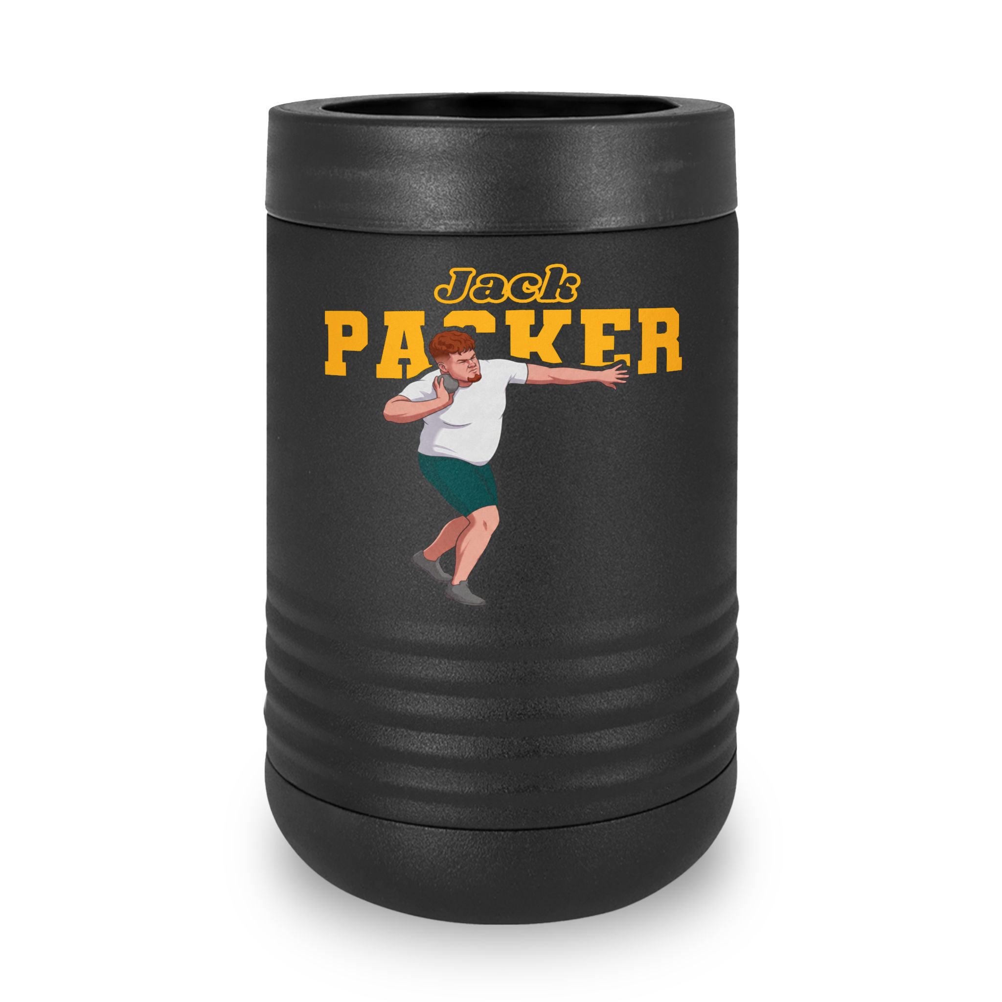 Stainless Can Cooler — character_name_arch in Black