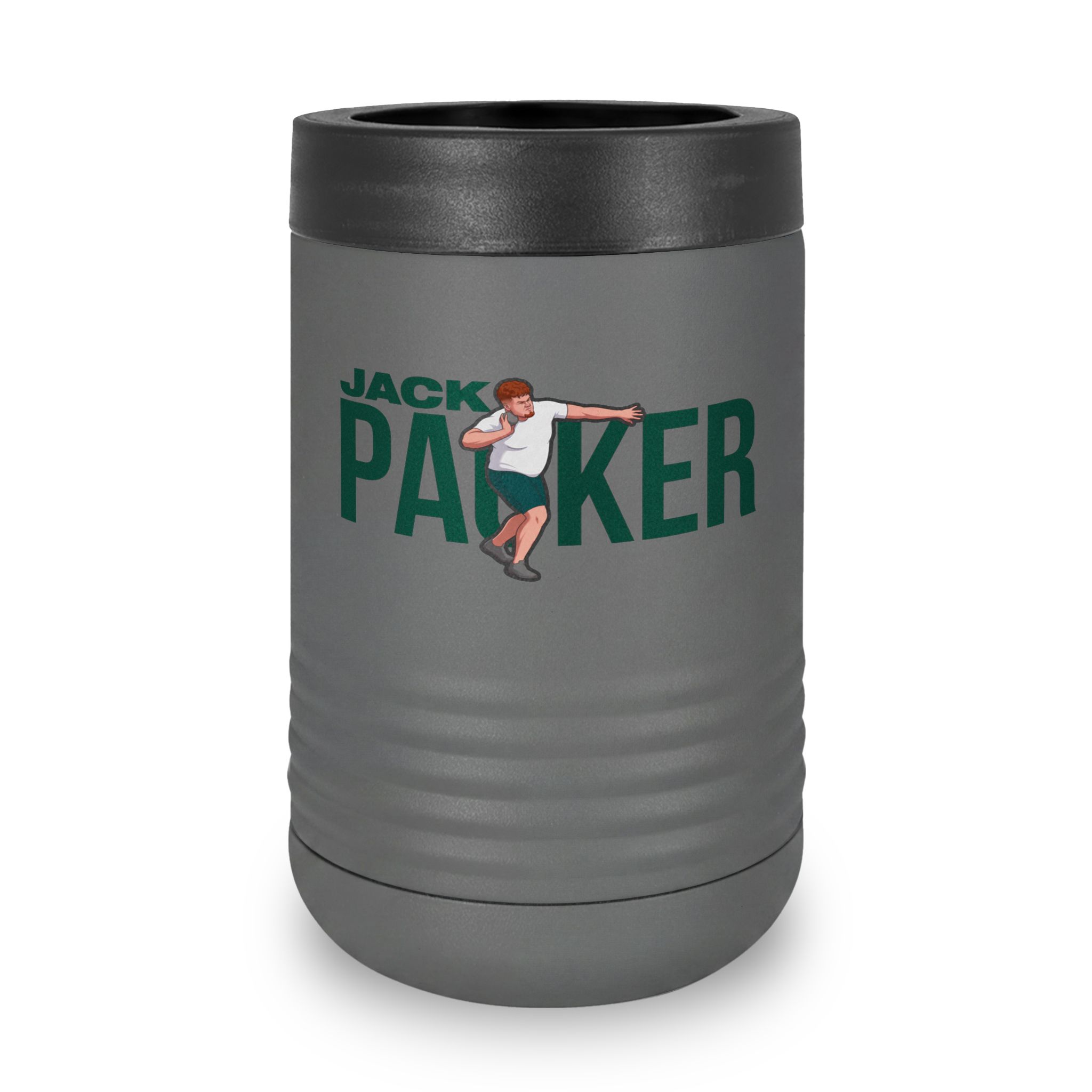 Stainless Can Cooler — character_player_name in Grey