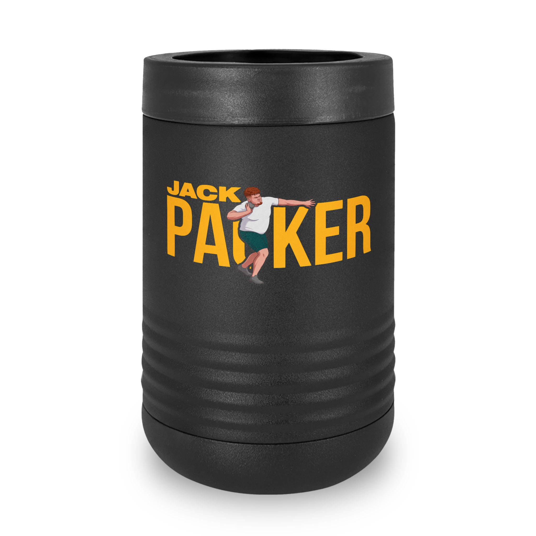 Stainless Can Cooler — character_player_name in Black