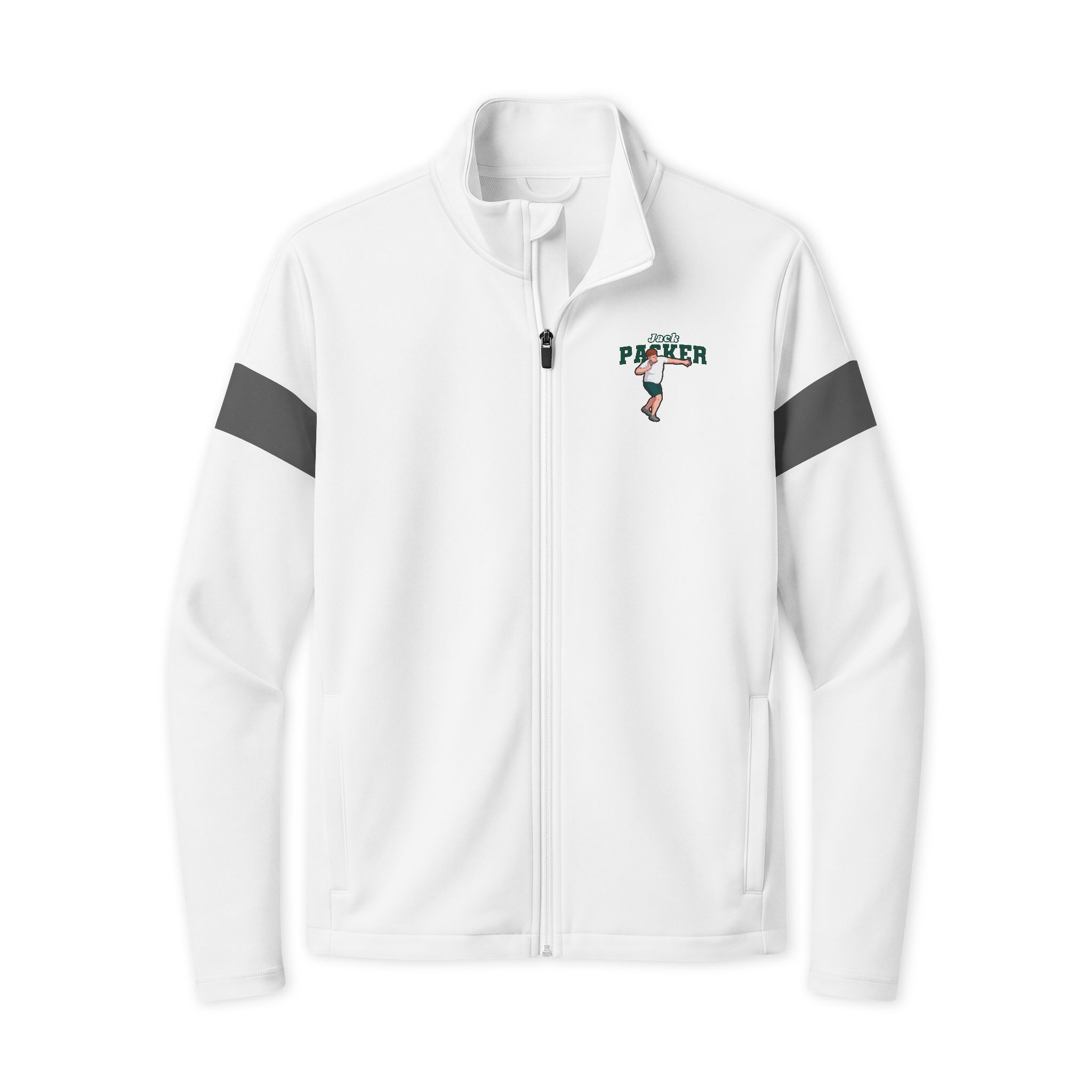 Travel Full-Zip Jacket — character_name_arch in White/ Iron Grey