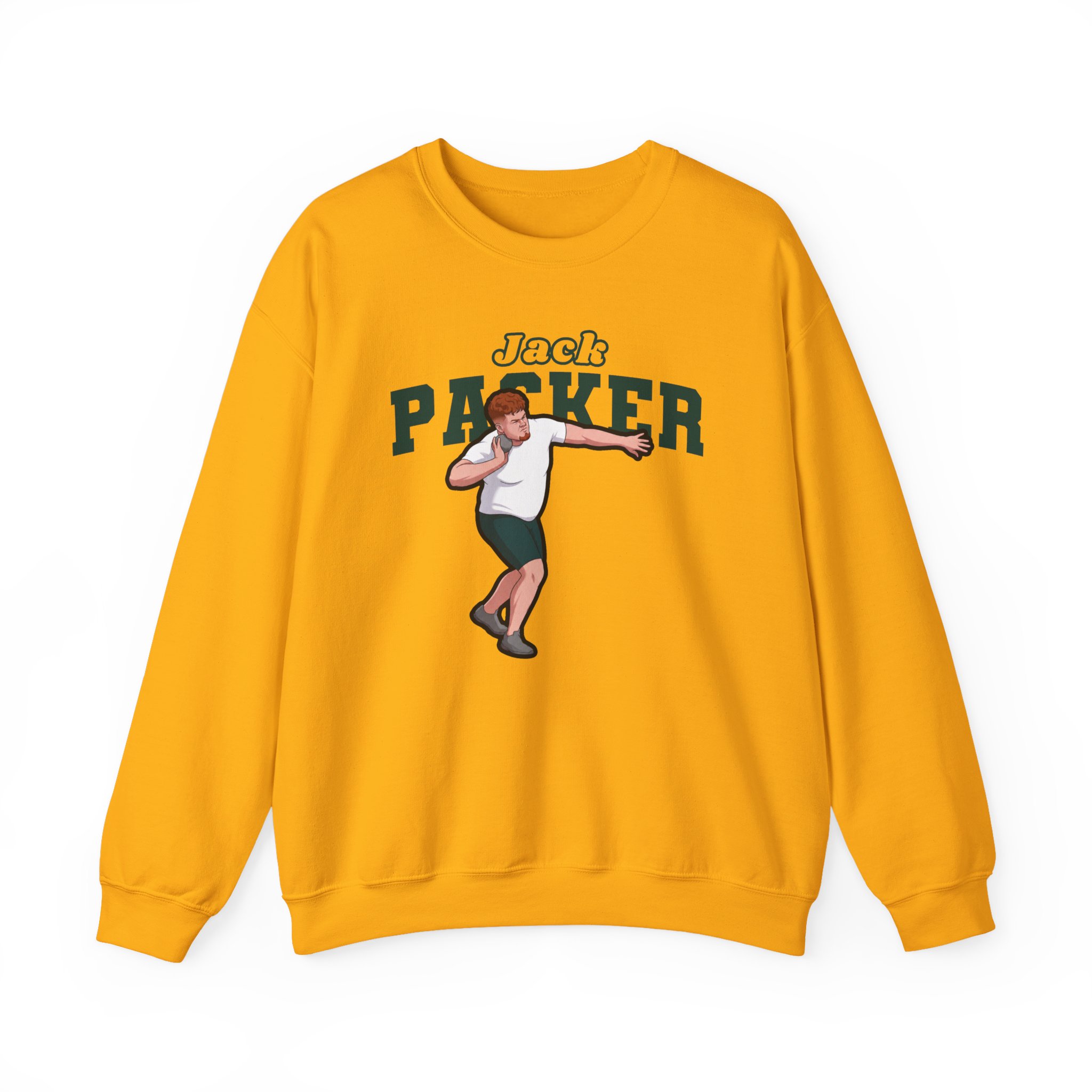 Crewneck Sweatshirt — character_name_arch in Gold