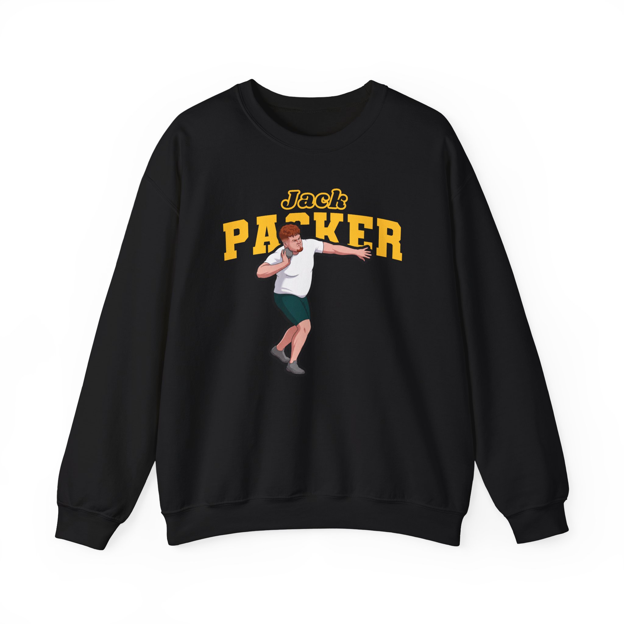 Crewneck Sweatshirt — character_name_arch in Black