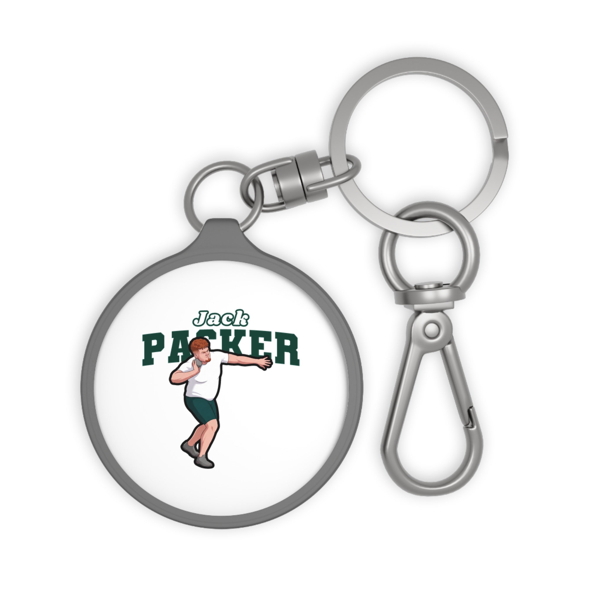 Keychain — character_name_arch in Grey