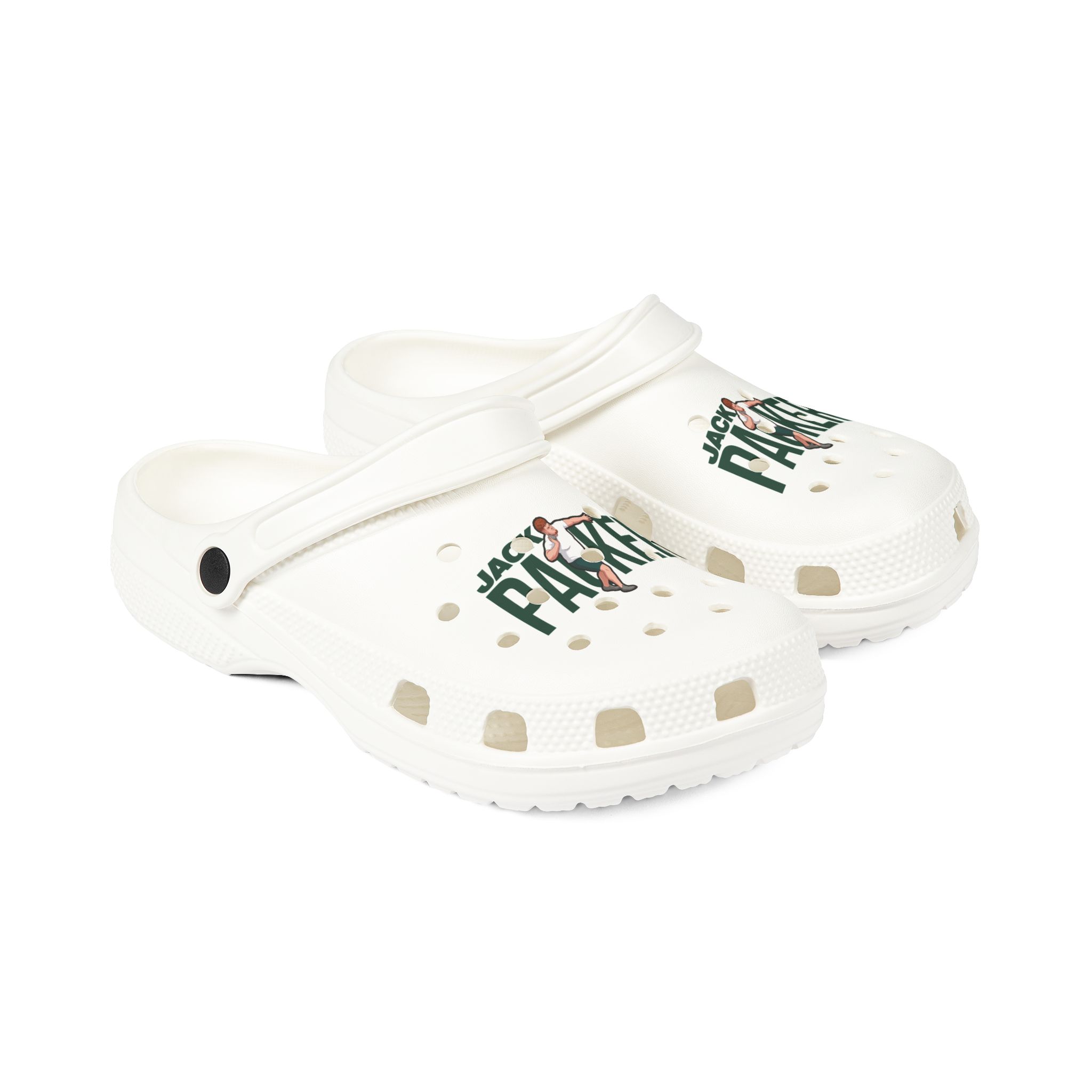 Rubber Clogs — character_player_name in White