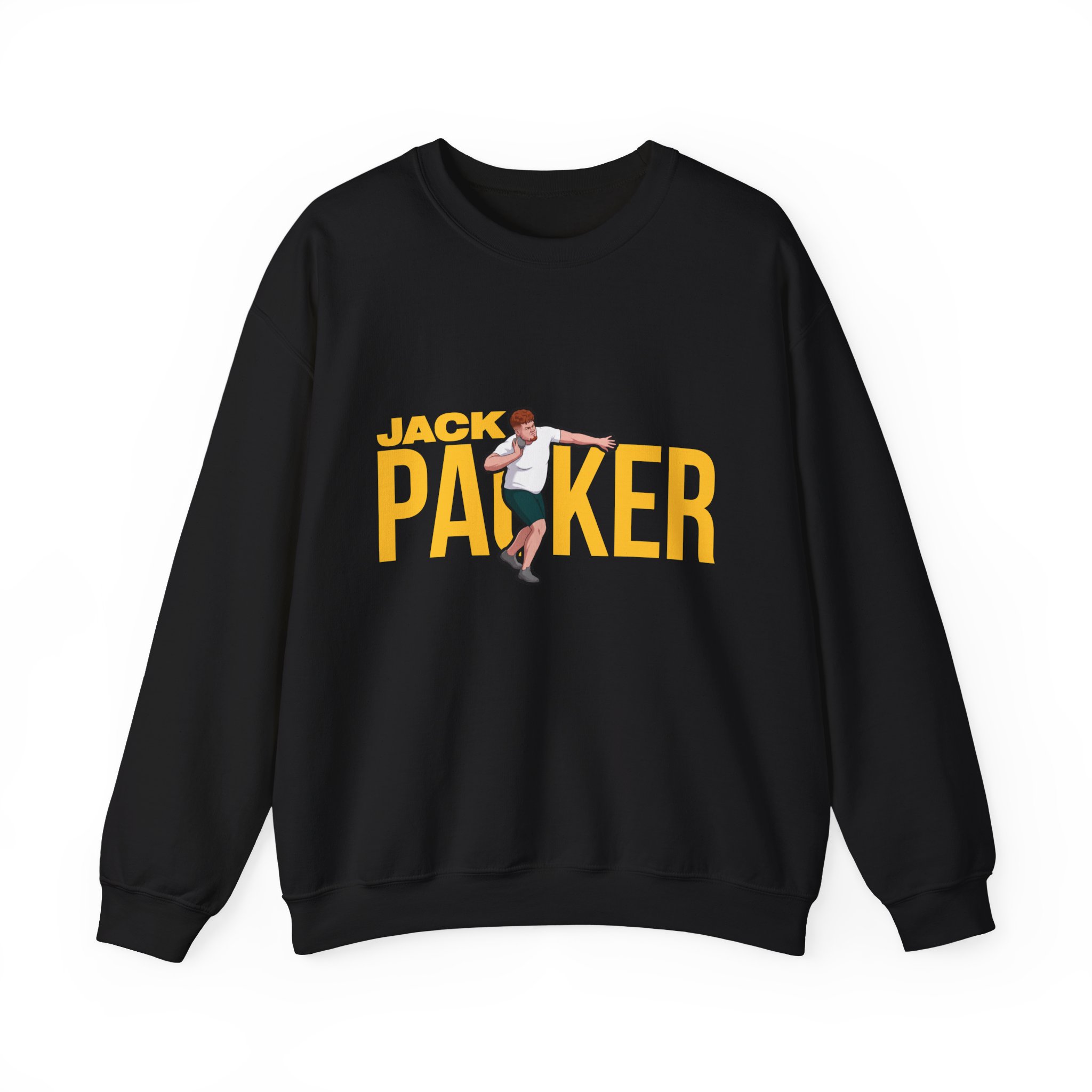 Crewneck Sweatshirt — character_player_name in Black