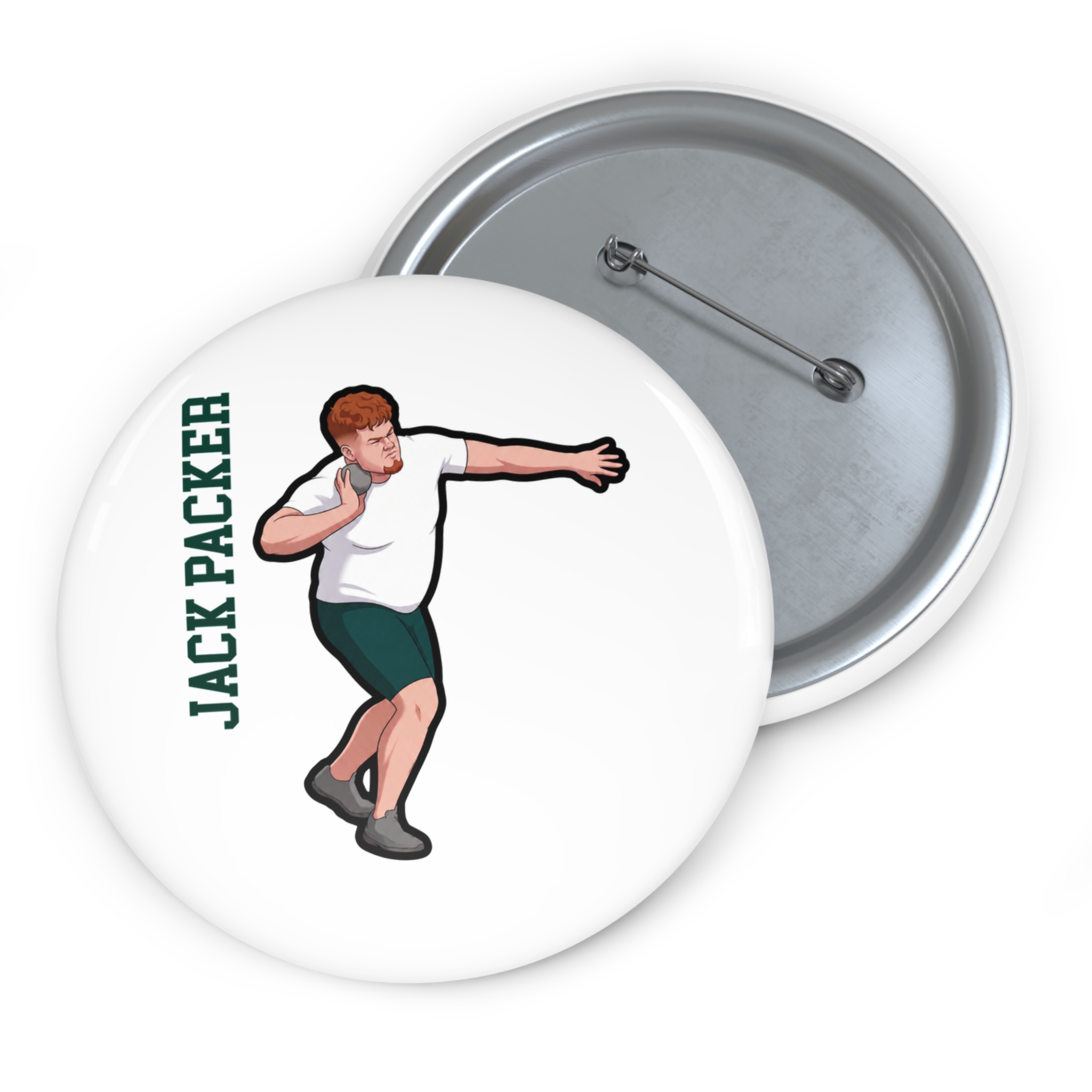 Game Day Pin — character_name_vertical in Classic
