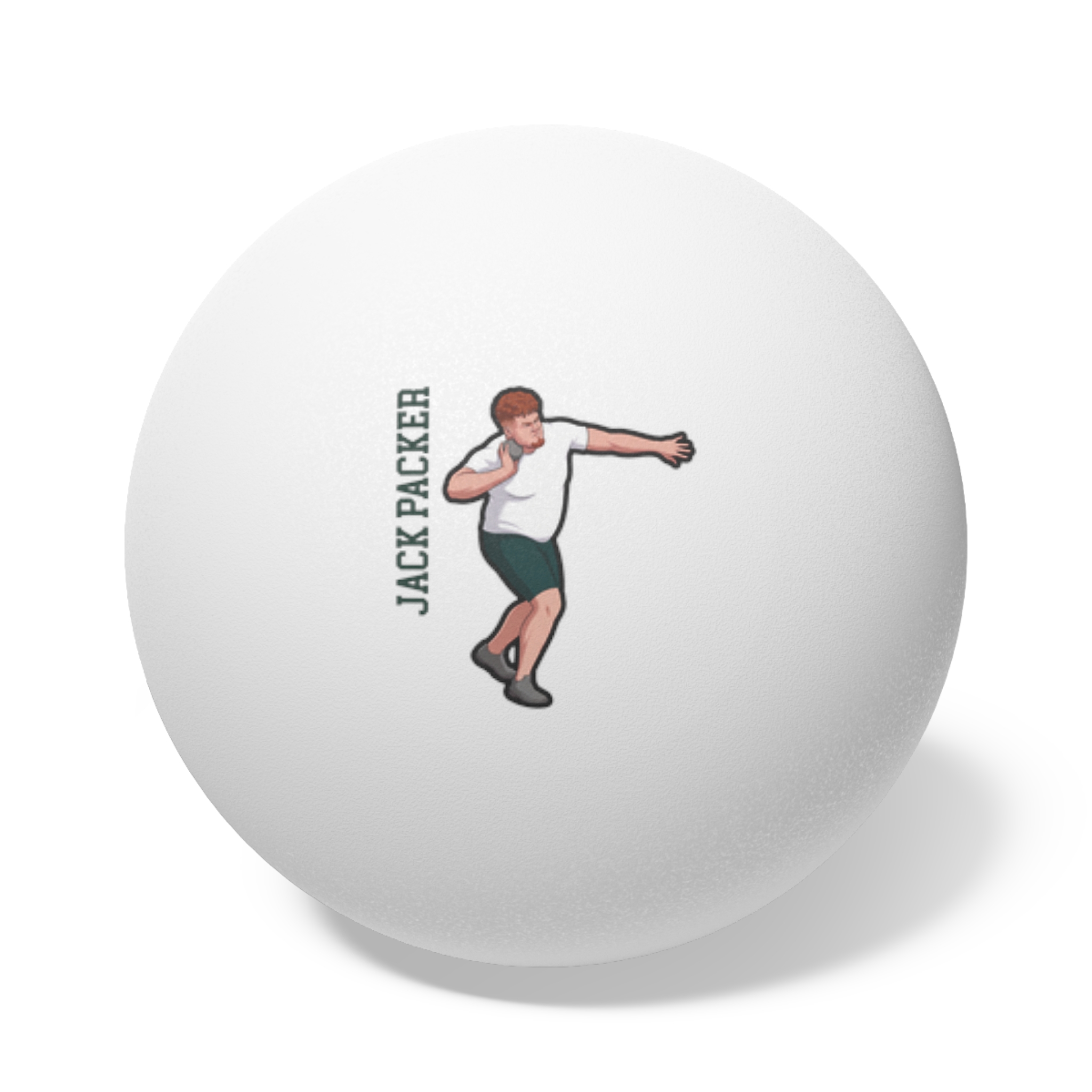 Ping Pong Balls, 6 pcs — character_name_vertical in White