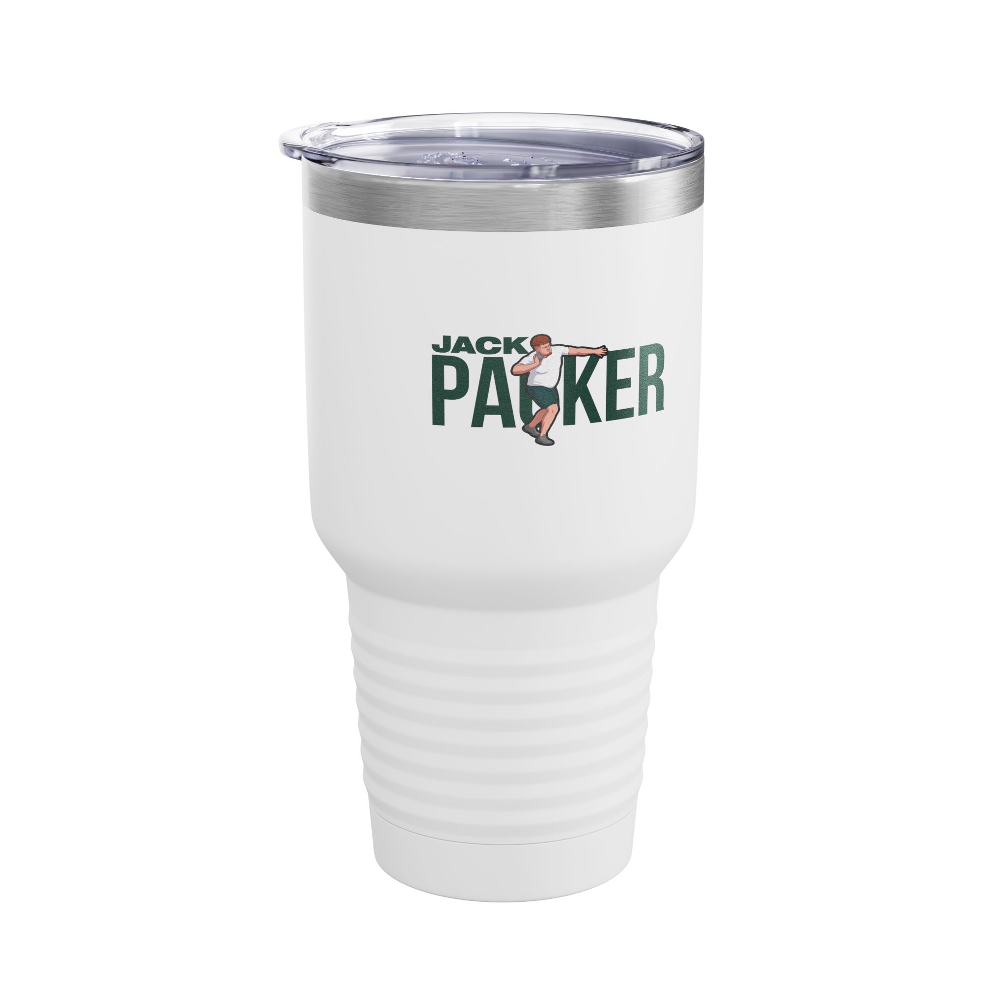 30oz Tumbler — character_player_name in White