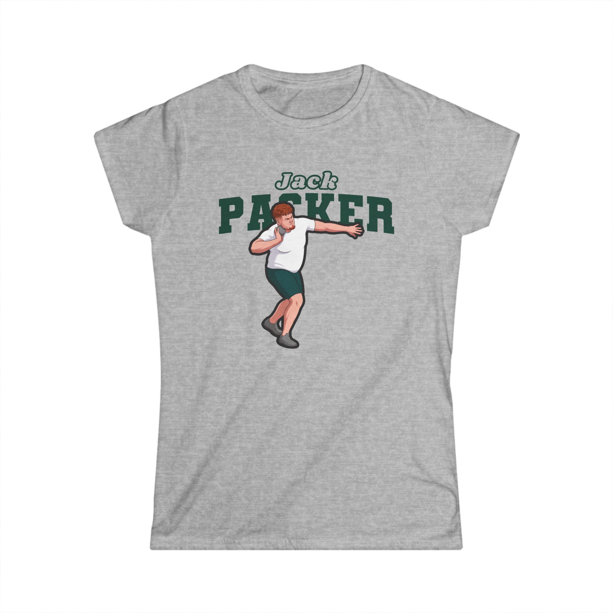 Women's Softstyle Tee — character_name_arch in Grey