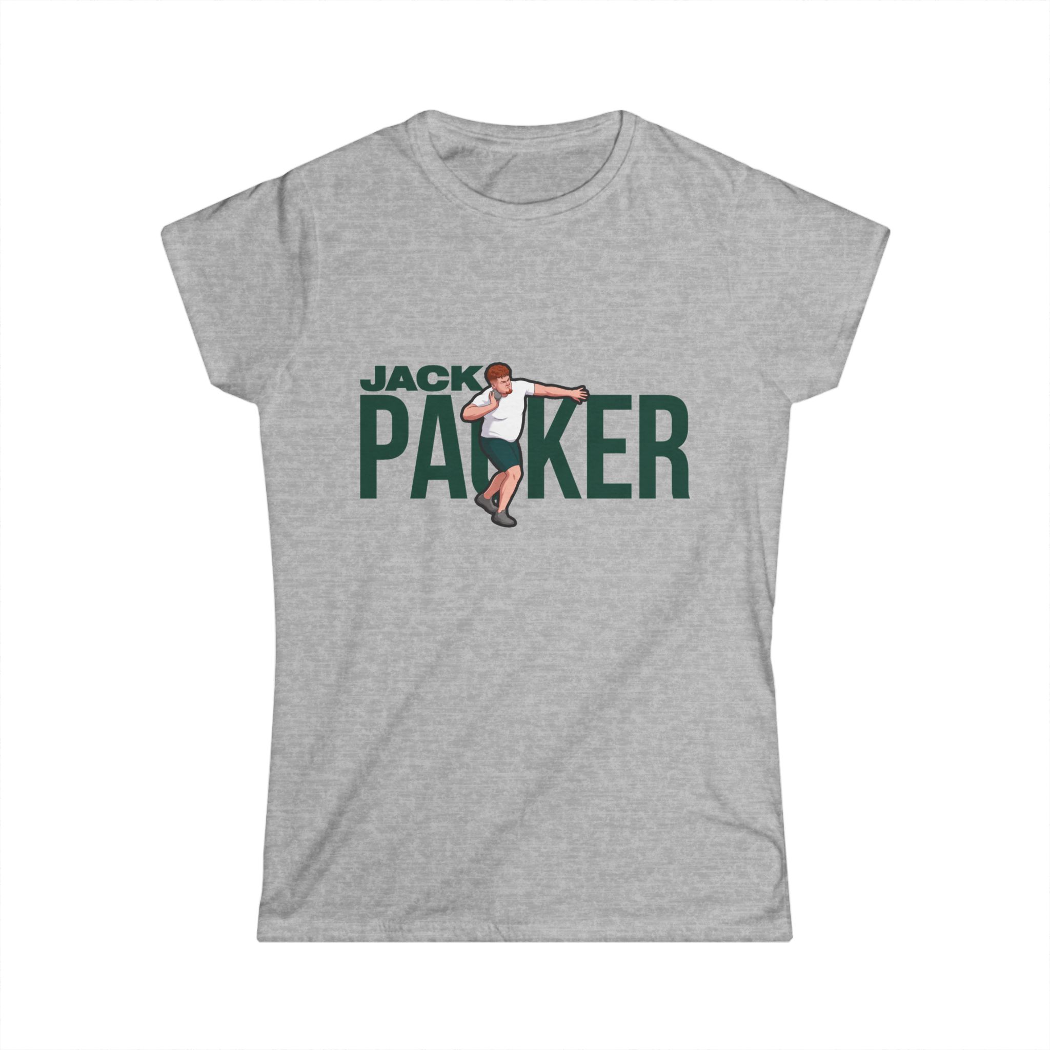 Women's Softstyle Tee — character_player_name in Grey