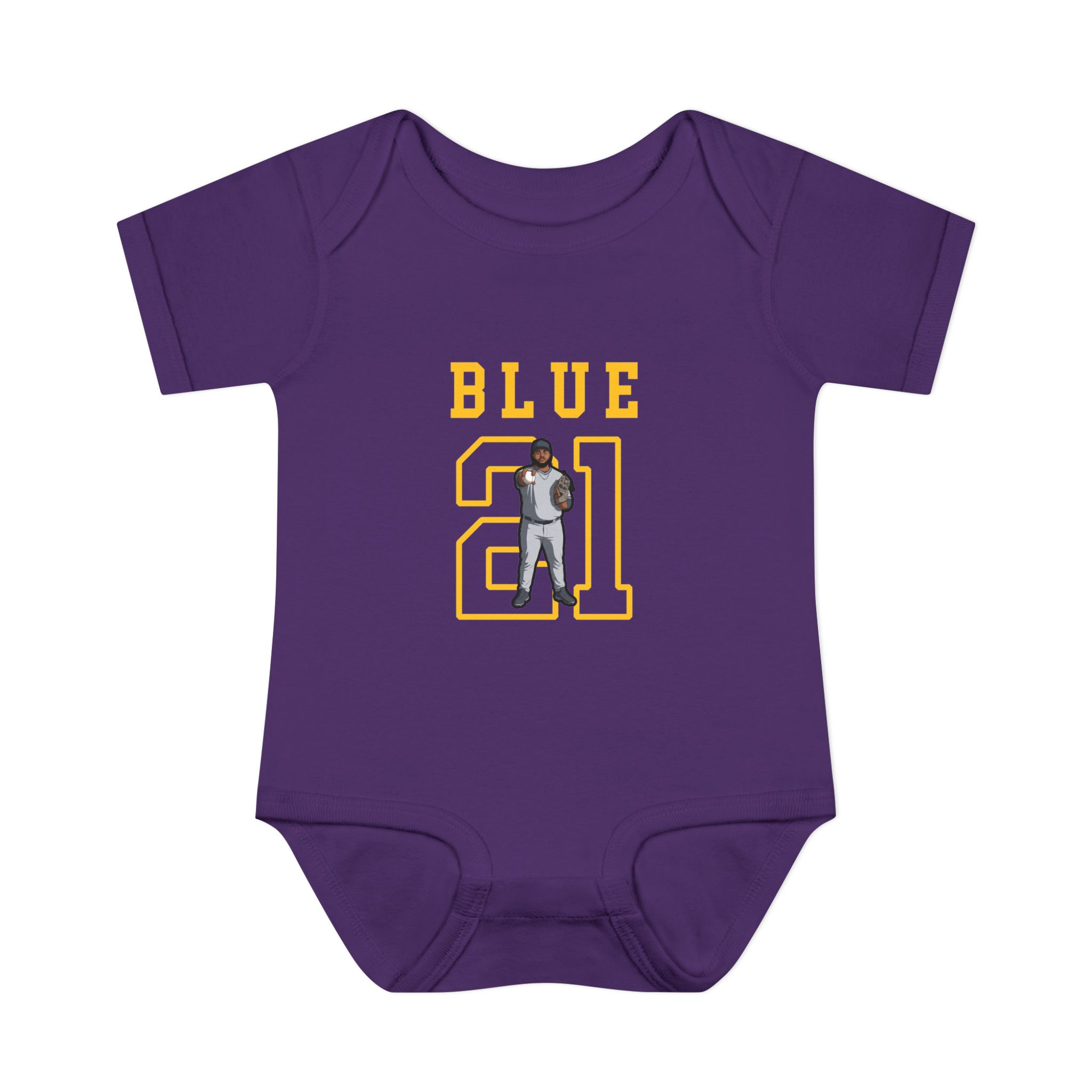 Baby Onesie — character_shirsey in Purple