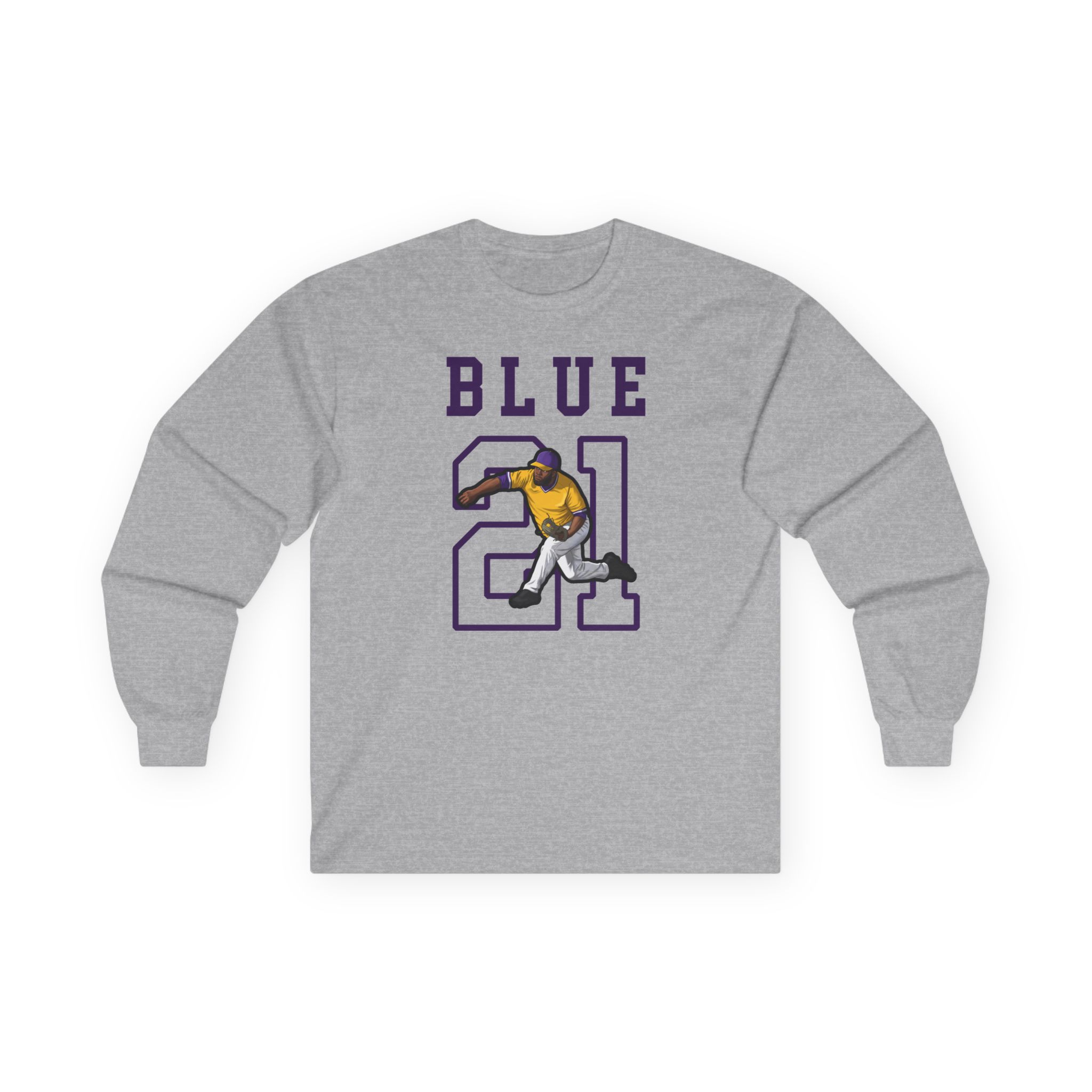 Long Sleeve Tee — character_shirsey in Grey