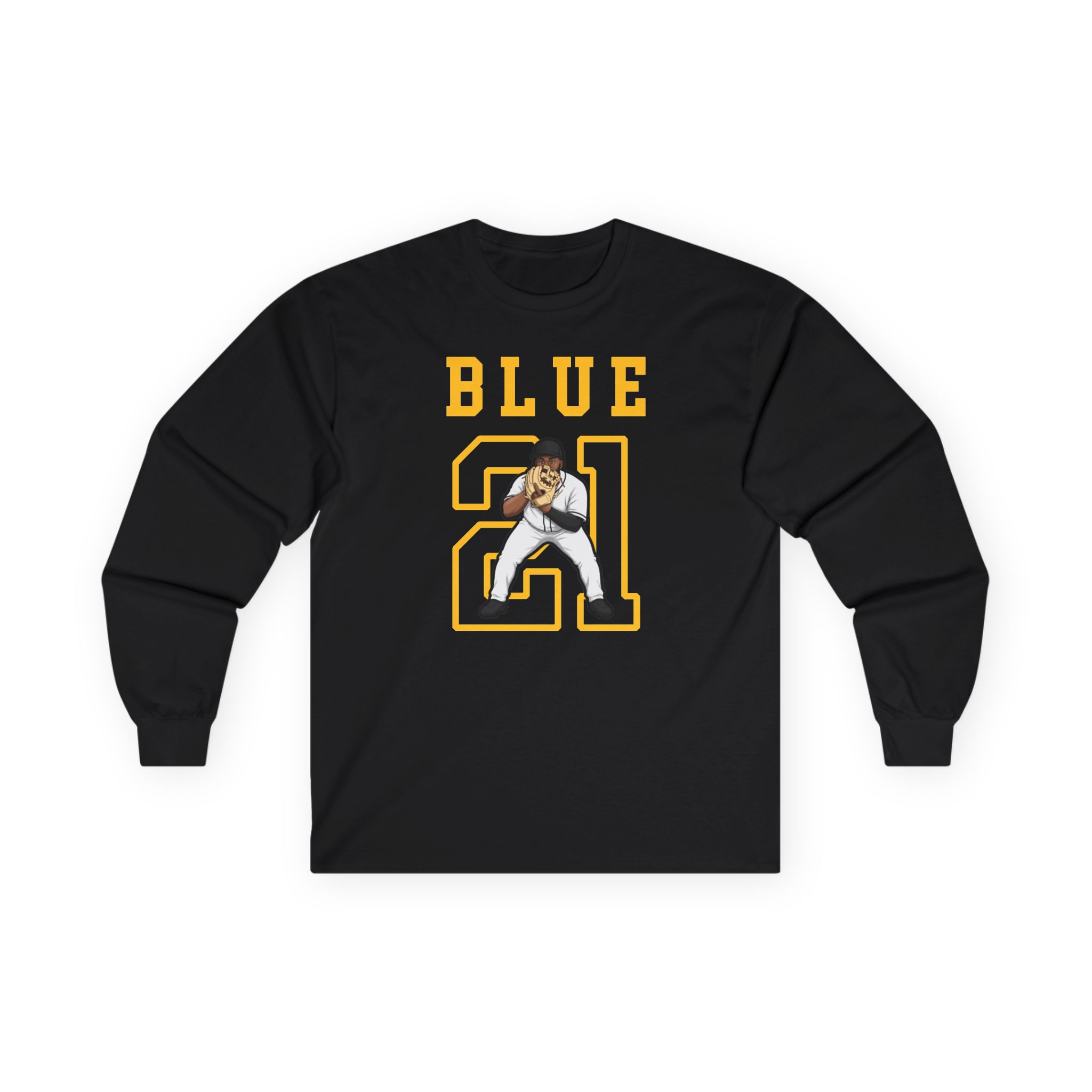 Long Sleeve Tee — character_shirsey in Black