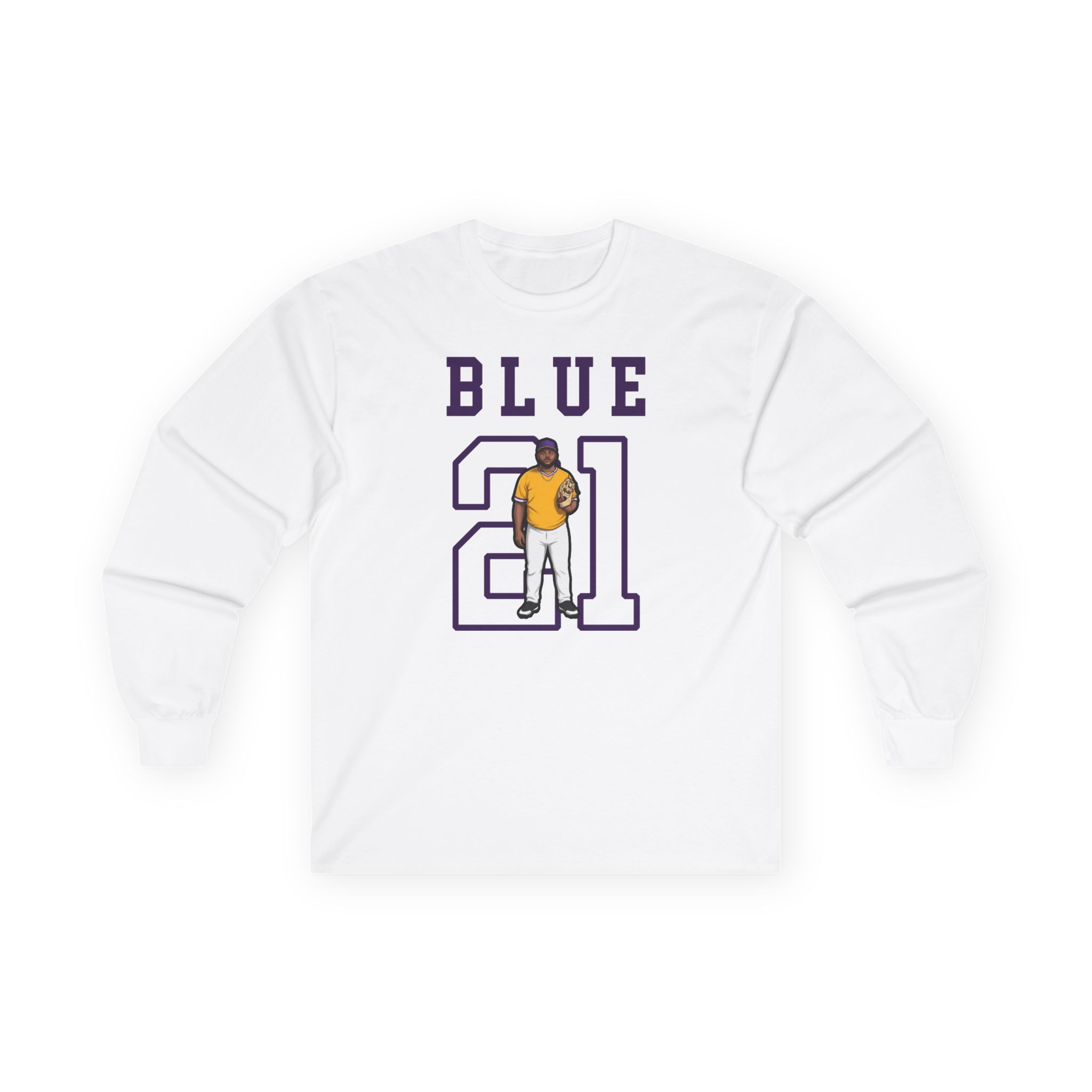 Long Sleeve Tee — character_shirsey in White