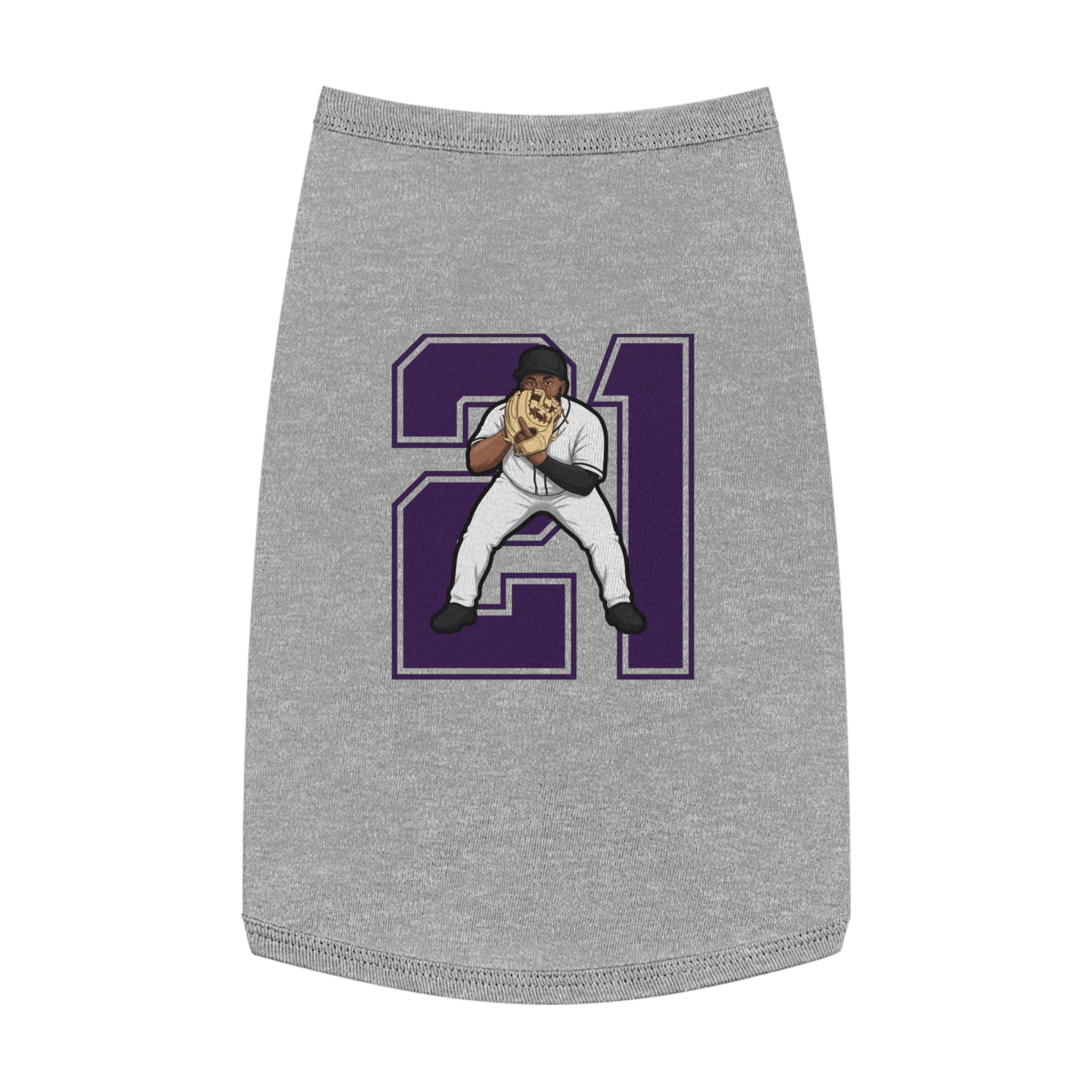 Pet Tank Top — character_number in White
