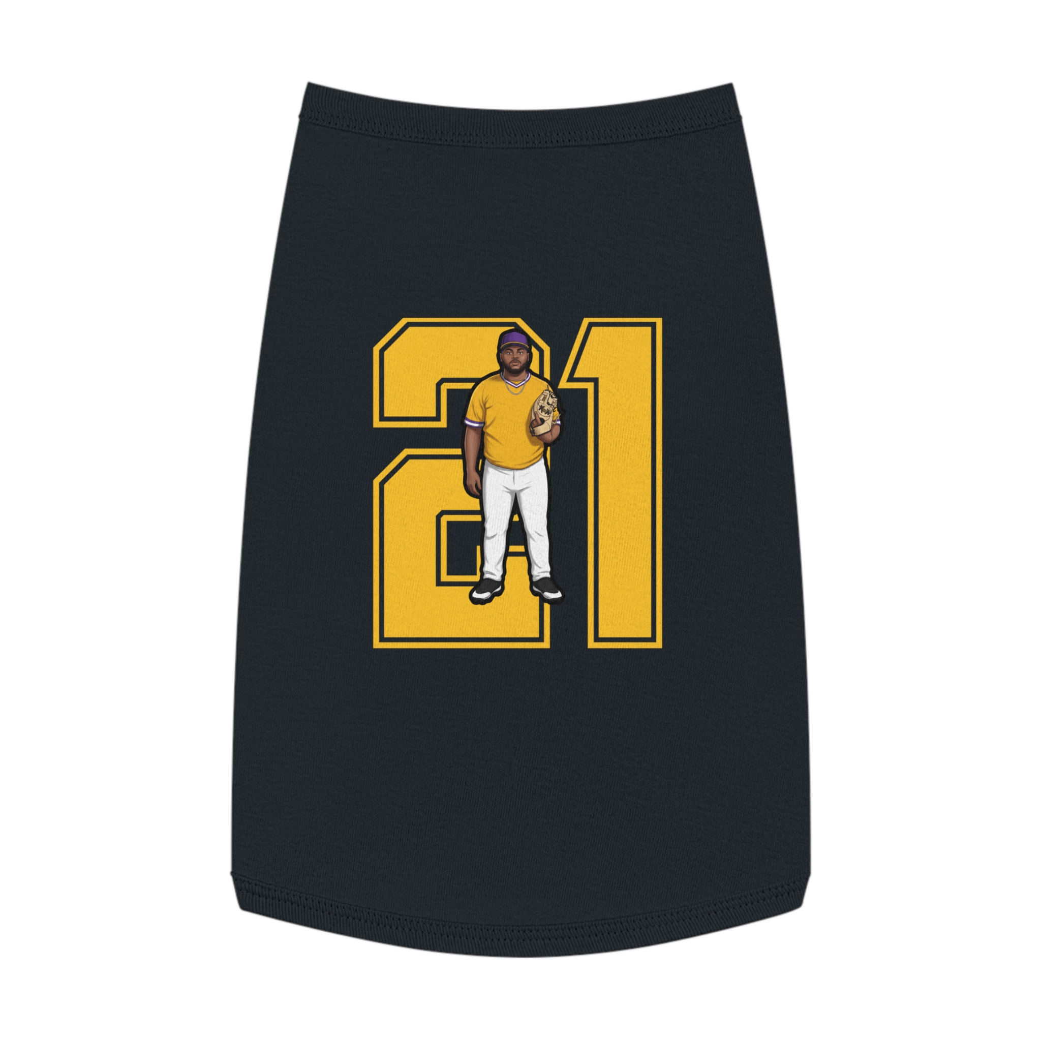 Pet Tank Top — character_number in Black