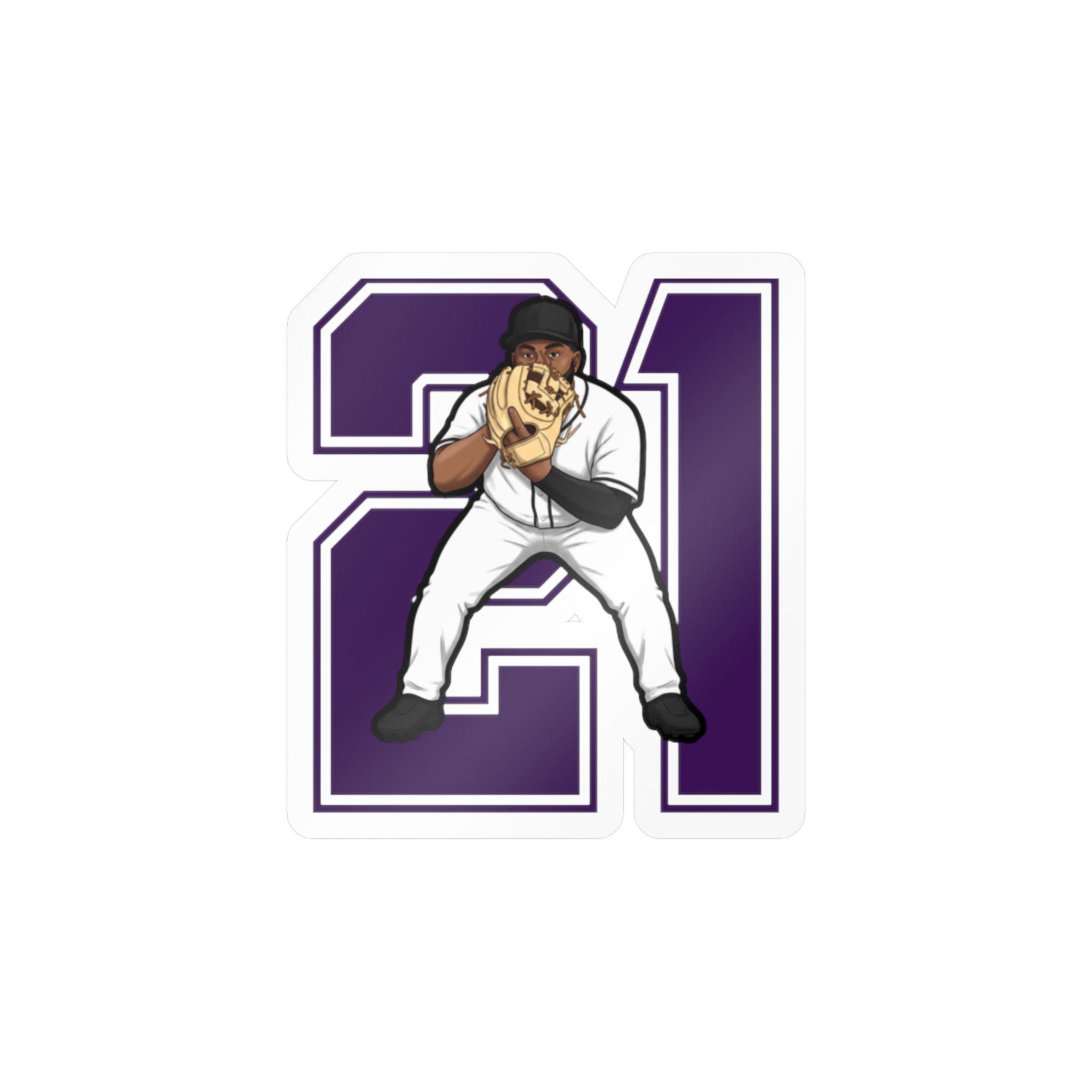 Vinyl Sticker — character_number in Classic
