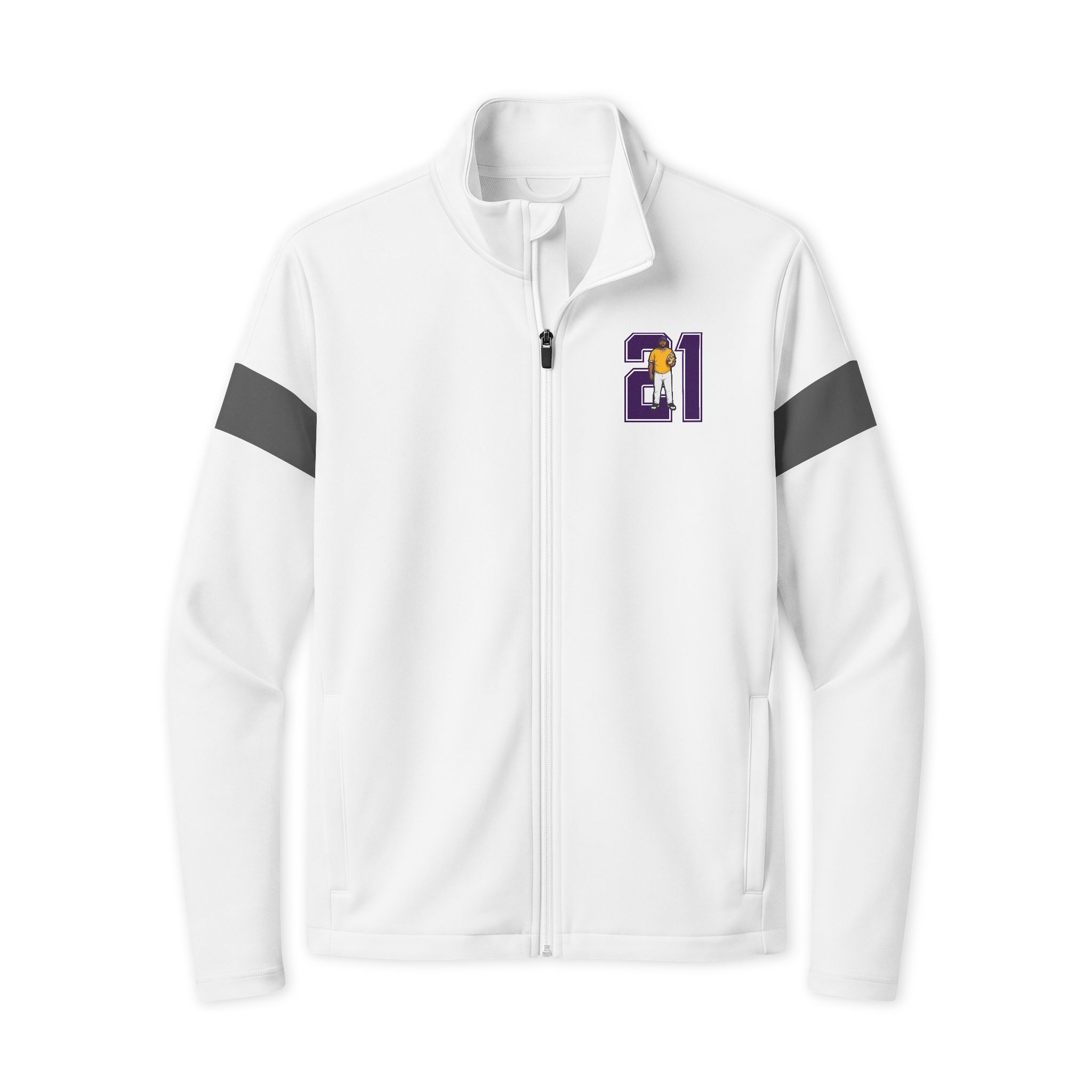 Travel Full-Zip Jacket — character_number in White/ Iron Grey