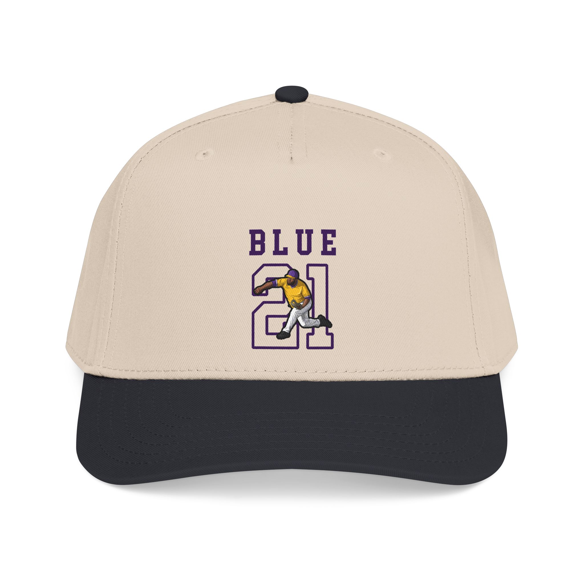 Baseball Cap — character_shirsey in Black / Natural